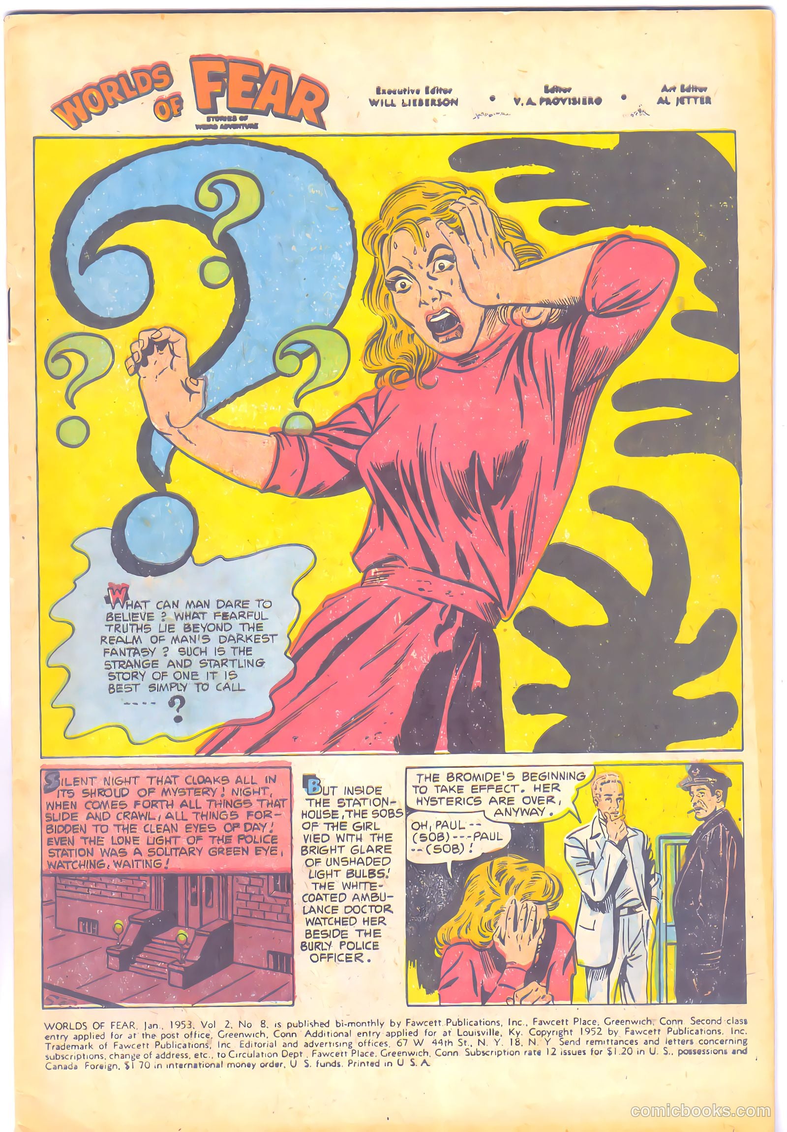 Worlds of Fear #8 (1953) — page 3 of 36