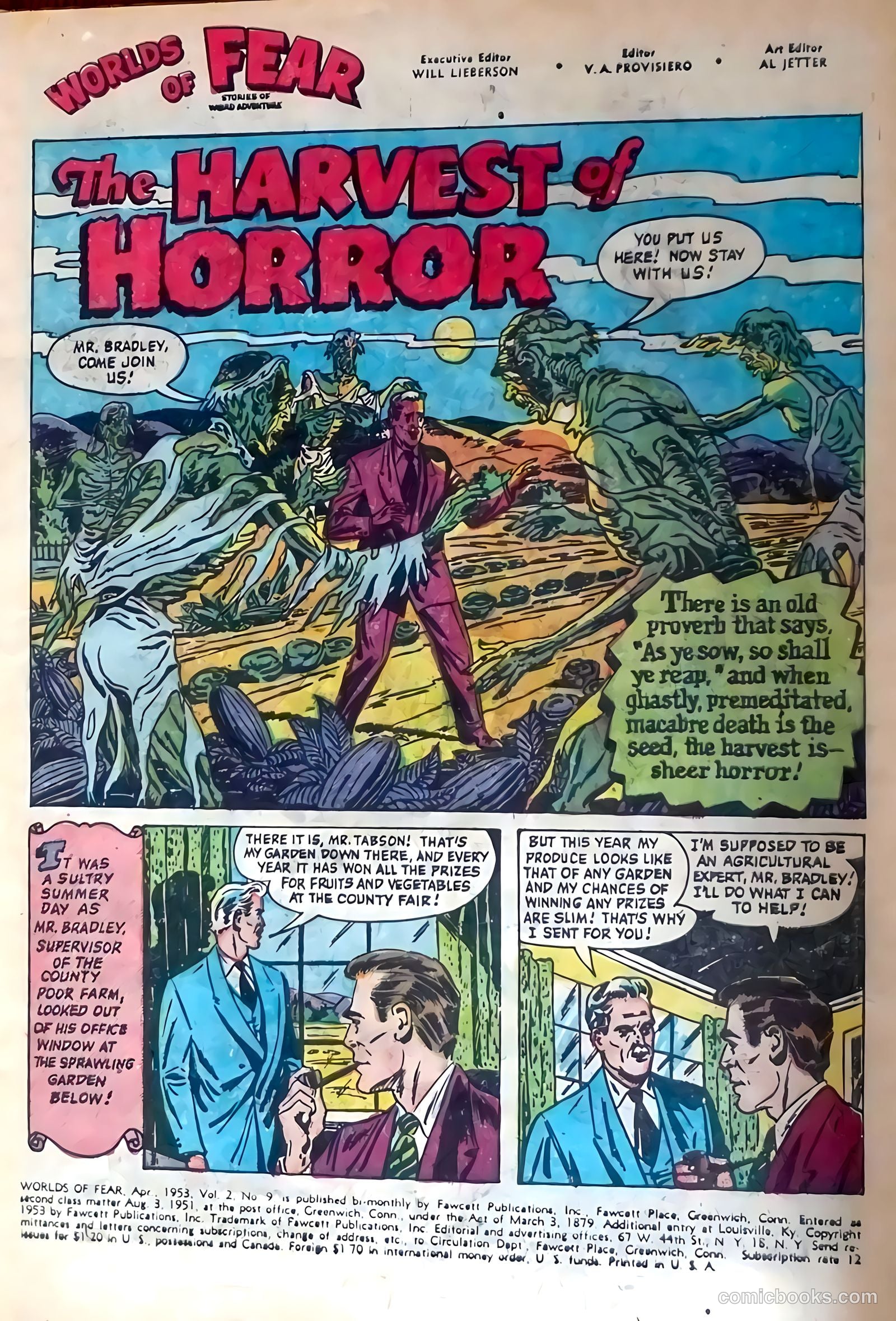 Worlds of Fear #9 (1953) — page 3 of 36