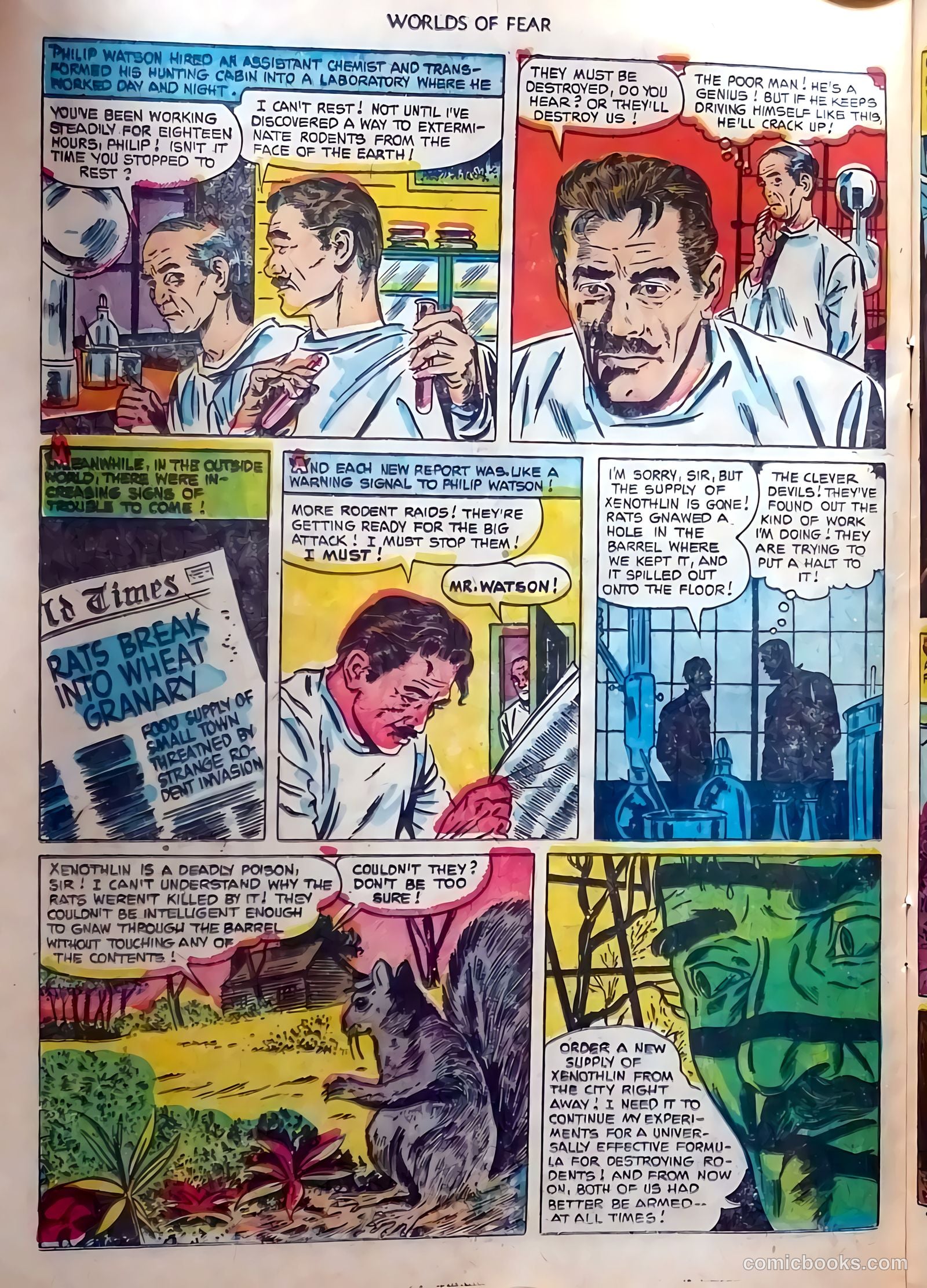 Worlds of Fear #9 (1953) — page 22 of 36