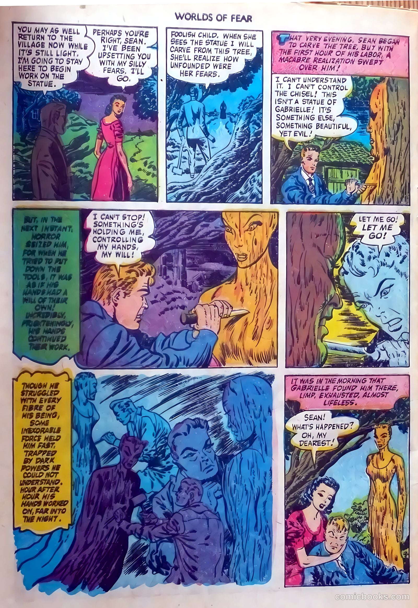 Worlds of Fear #9 (1953) — page 32 of 36