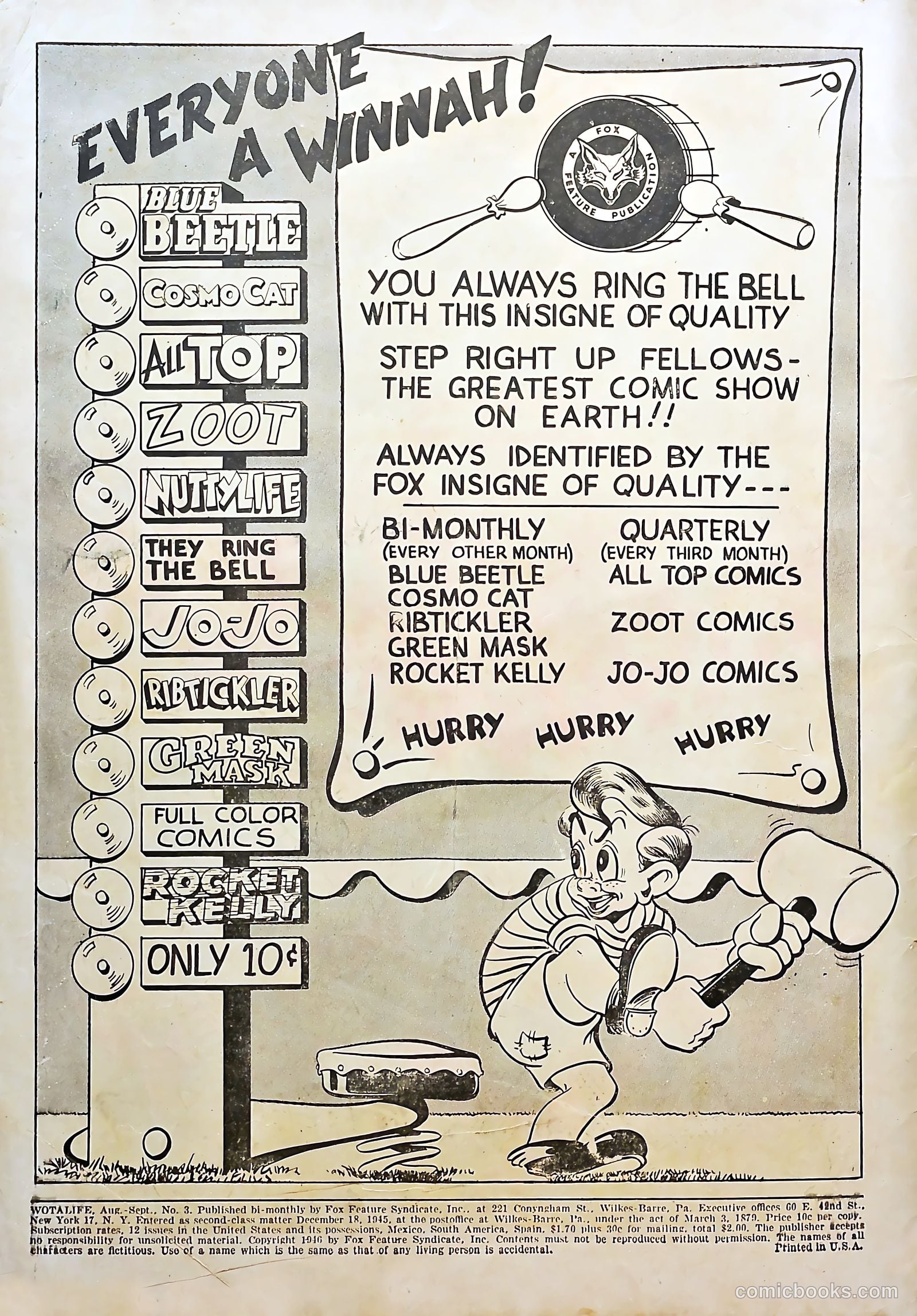 Wotalife #3 (1946) — page 2 of 52