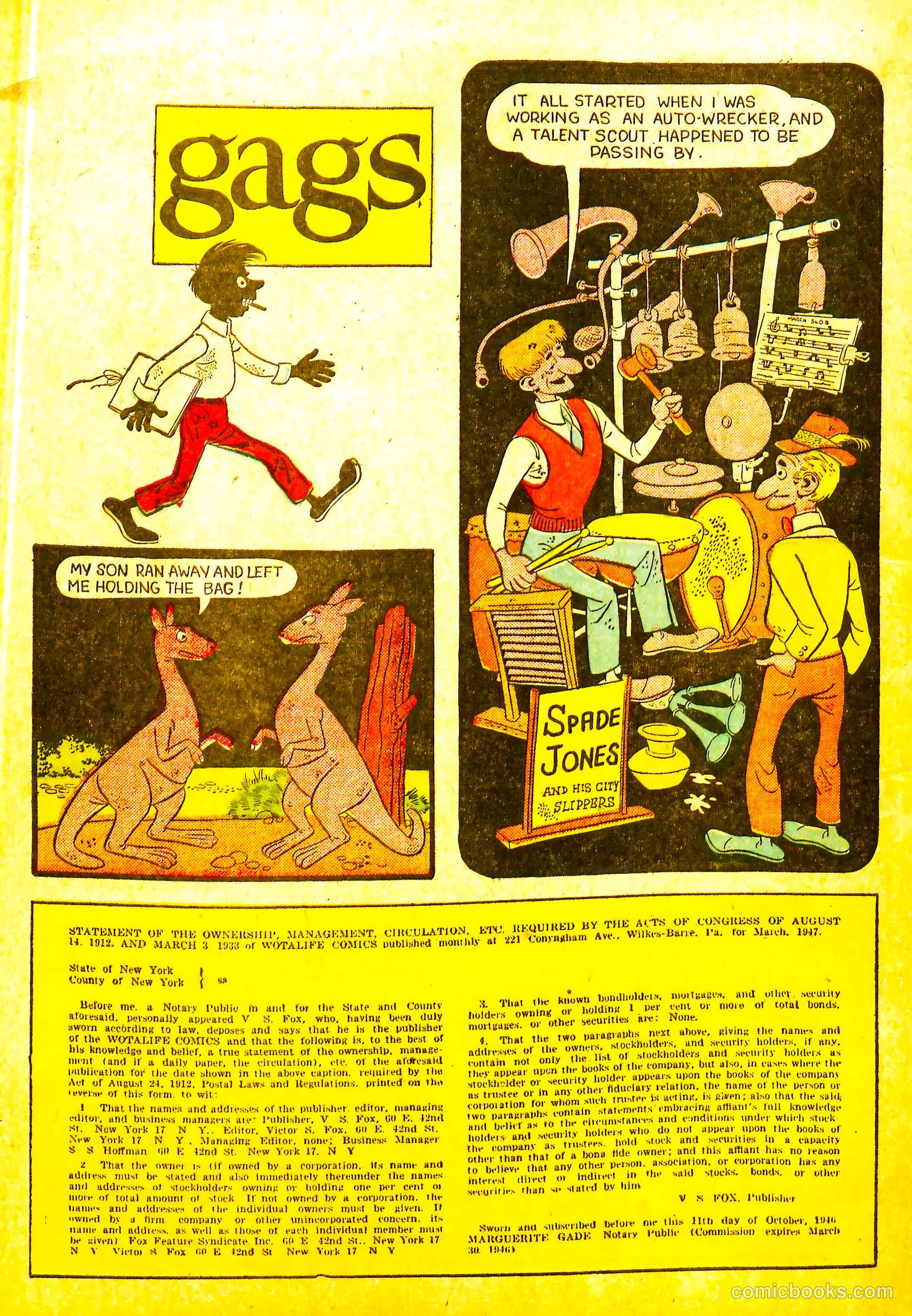 Wotalife #8 (1947) — page 32 of 36