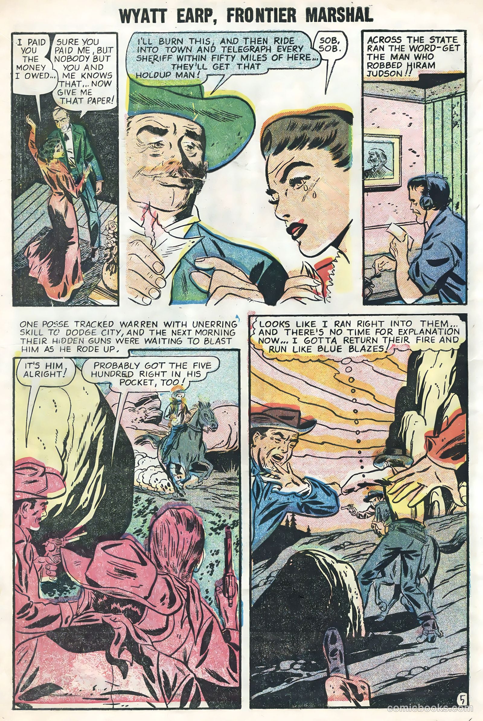 Wyatt Earp #12 (1956) — page 30 of 36