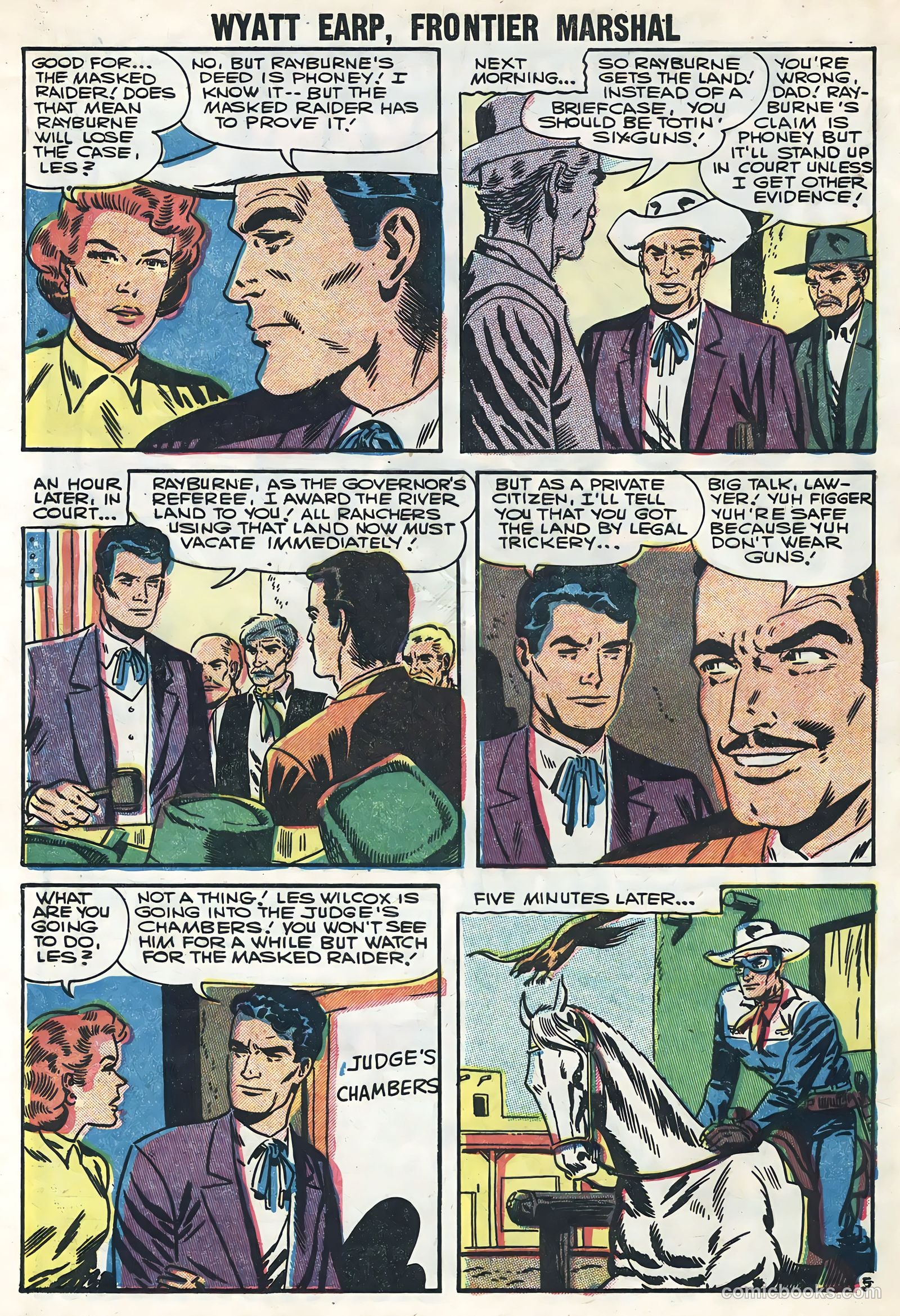 Wyatt Earp #16 (1957) — page 32 of 36