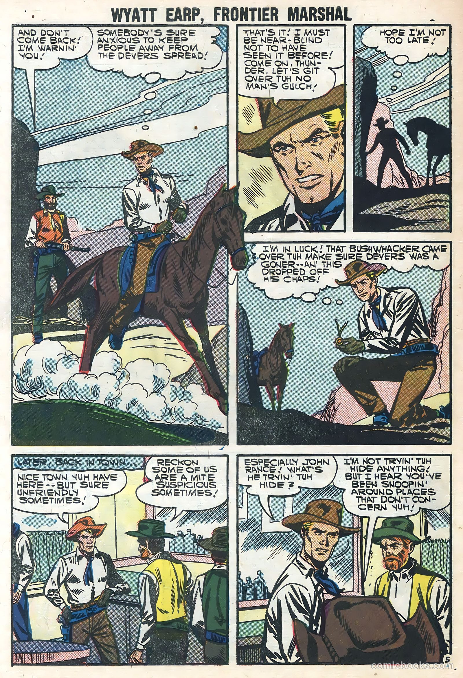 Wyatt Earp #18 (1957) — page 30 of 36
