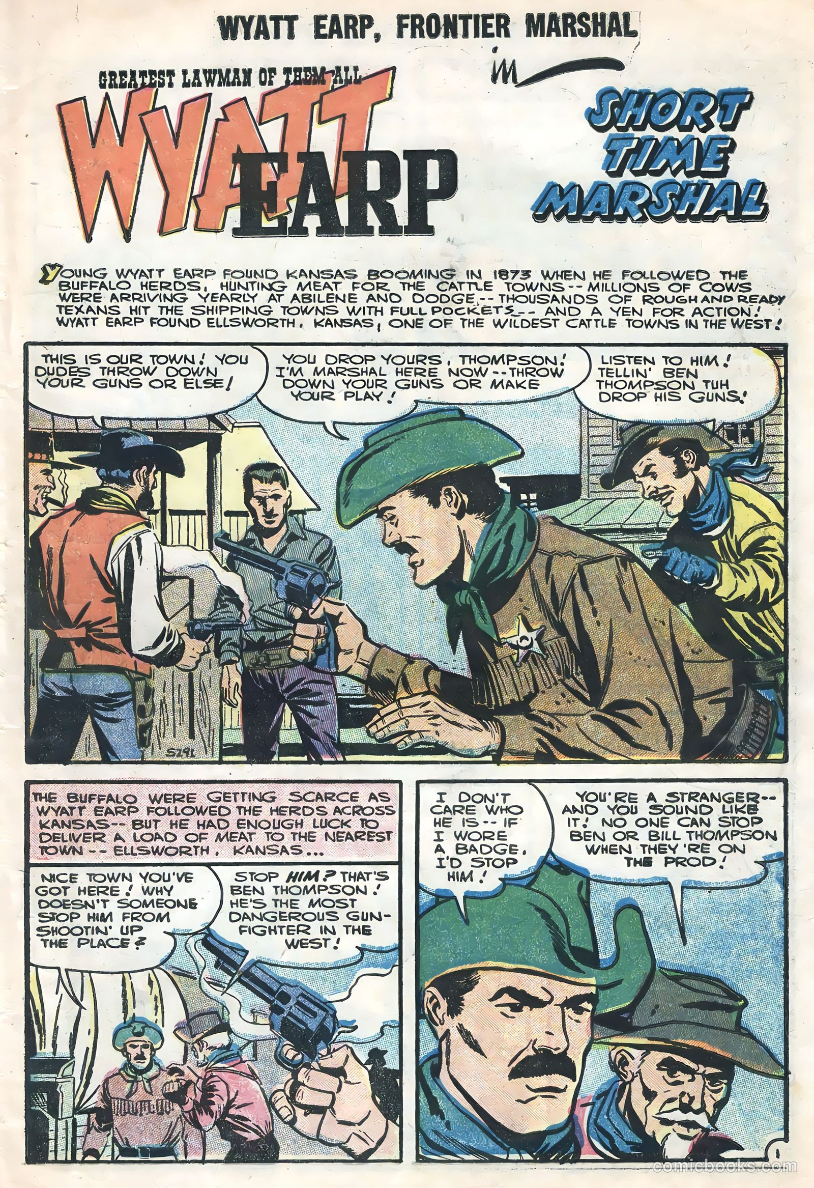 Wyatt Earp, Frontier Marshal #12 (1956) — page 3 of 36
