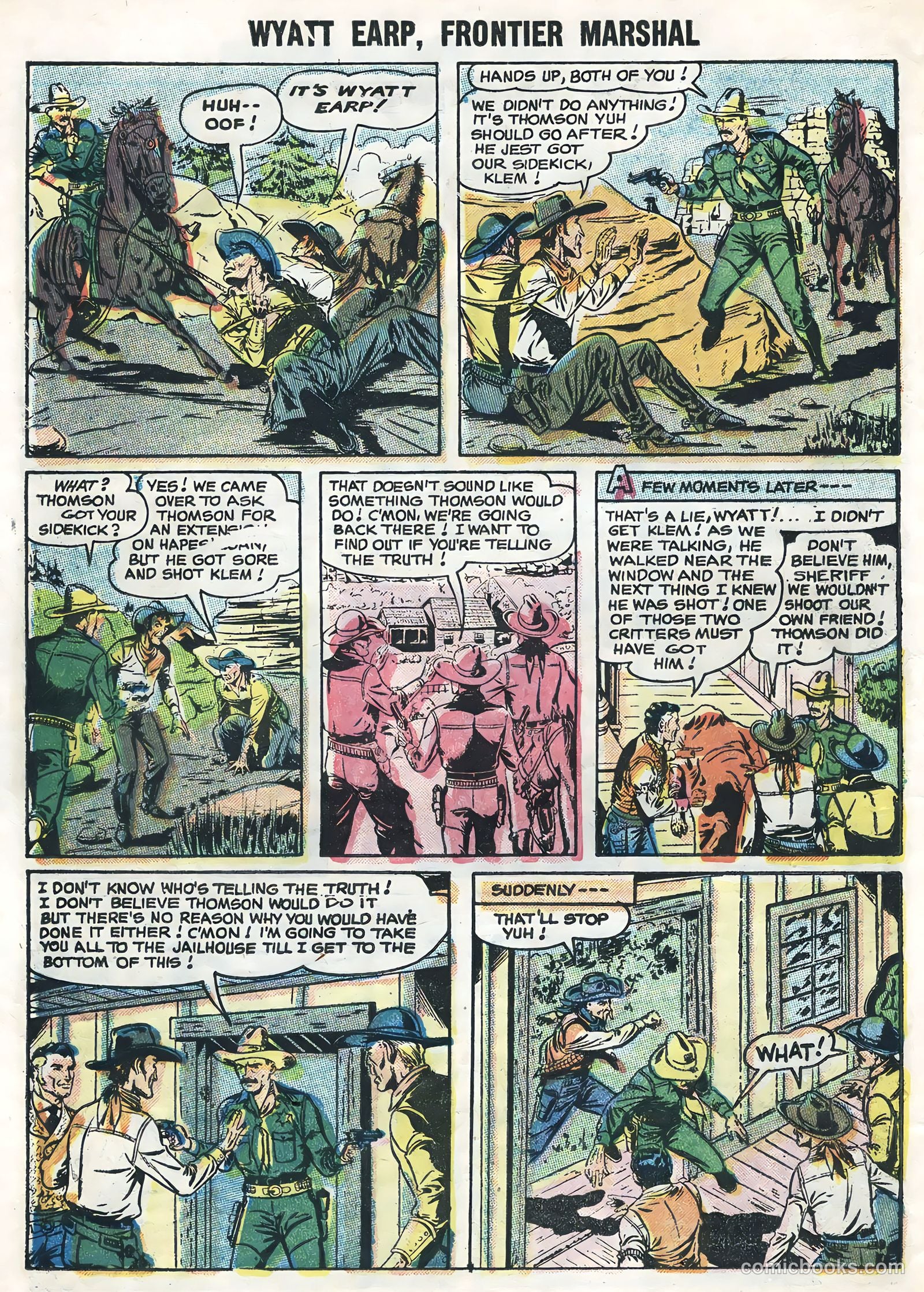 Wyatt Earp, Frontier Marshal #12 (1956) — page 14 of 36