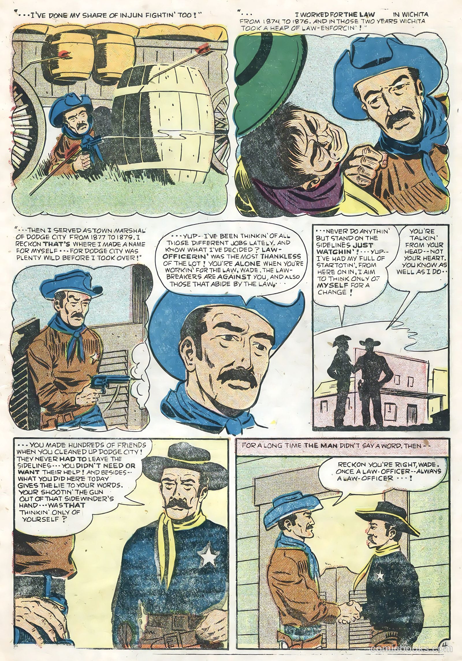Wyatt Earp, Frontier Marshal #13 (1956) — page 7 of 36