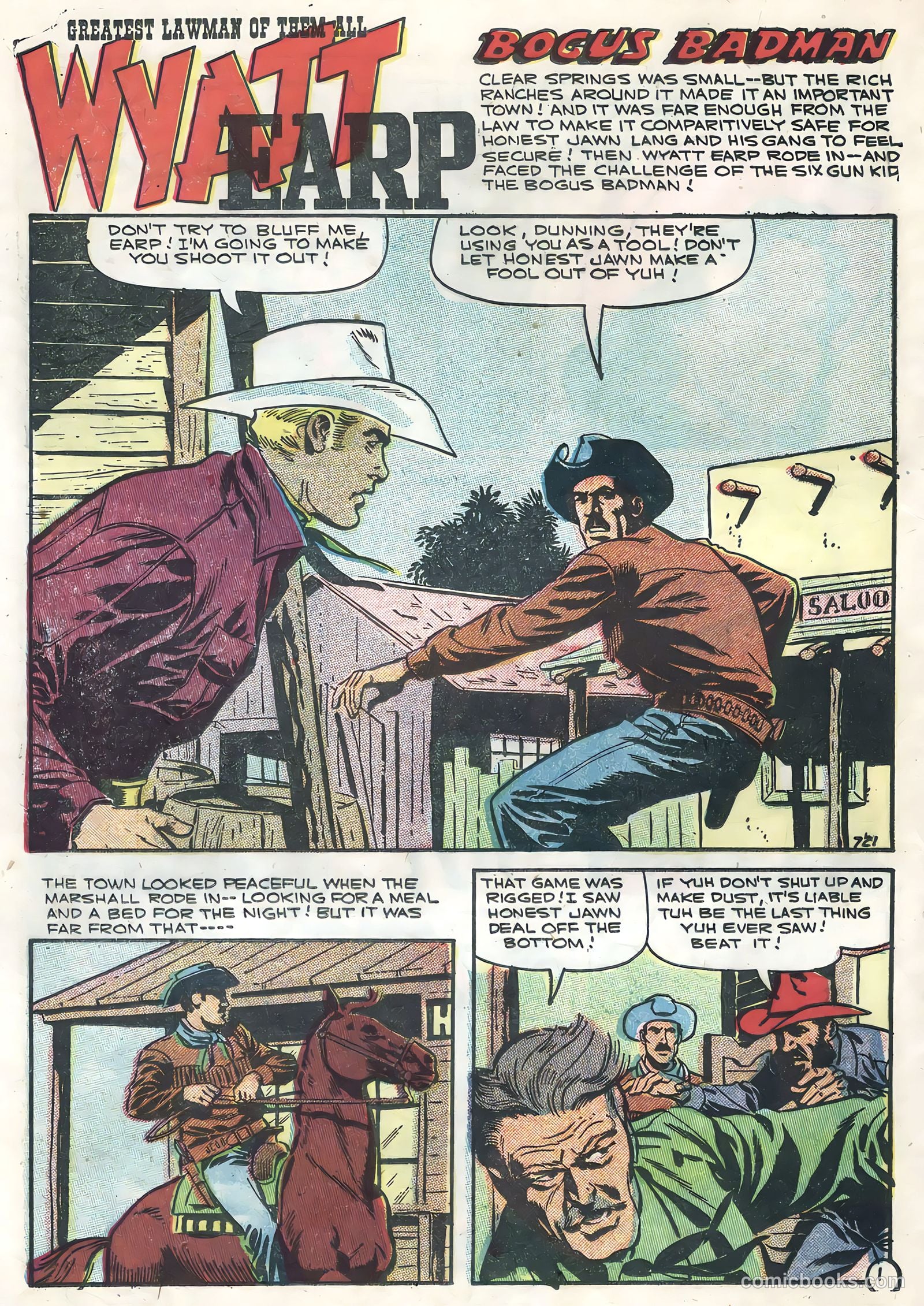Wyatt Earp, Frontier Marshal #13 (1956) — page 24 of 36