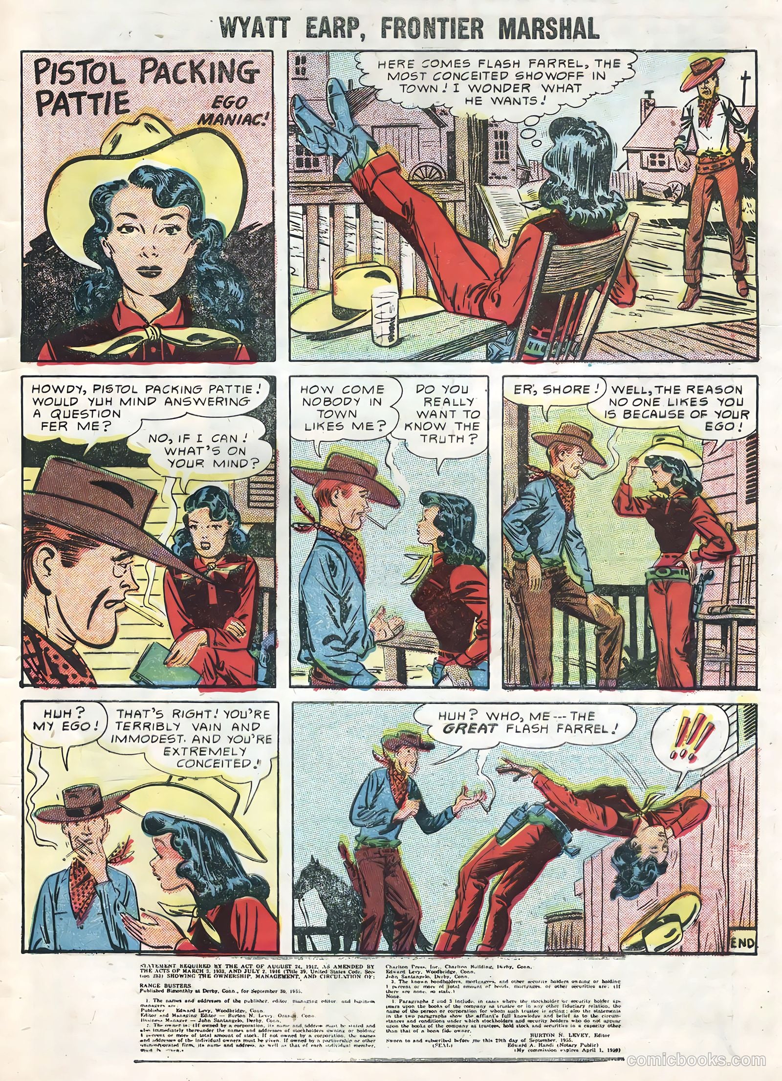 Wyatt Earp, Frontier Marshal #13 (1956) — page 33 of 36