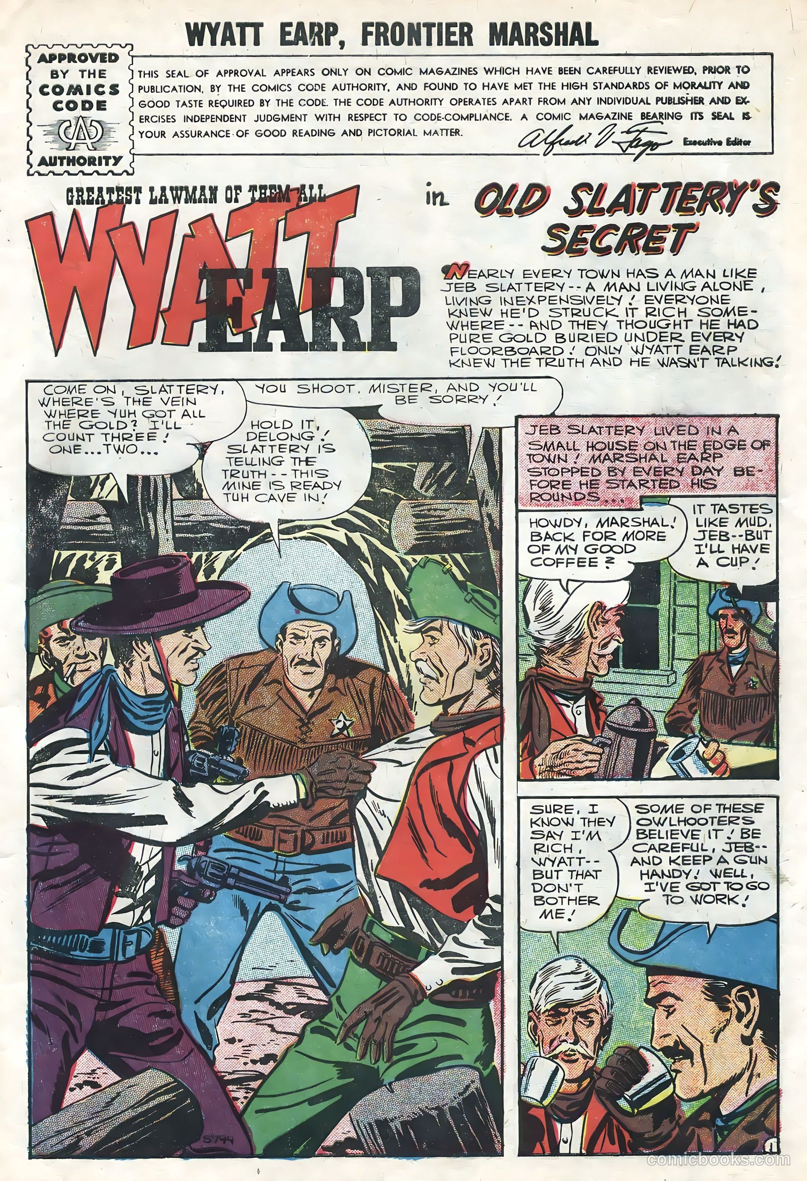 Wyatt Earp, Frontier Marshal #14 (1956) — page 3 of 36