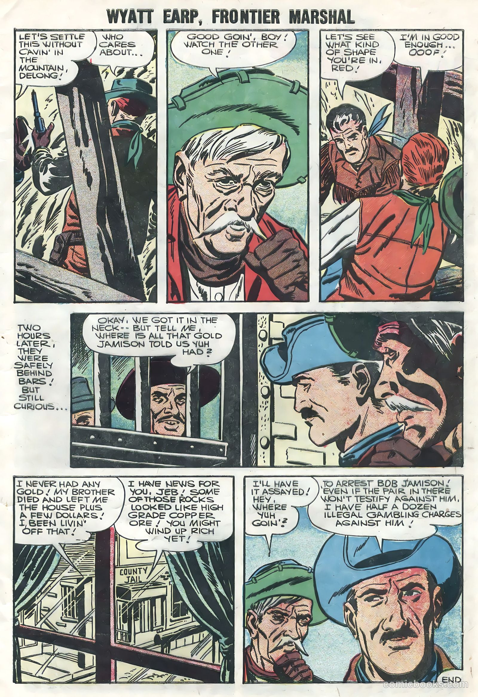 Wyatt Earp, Frontier Marshal #14 (1956) — page 9 of 36