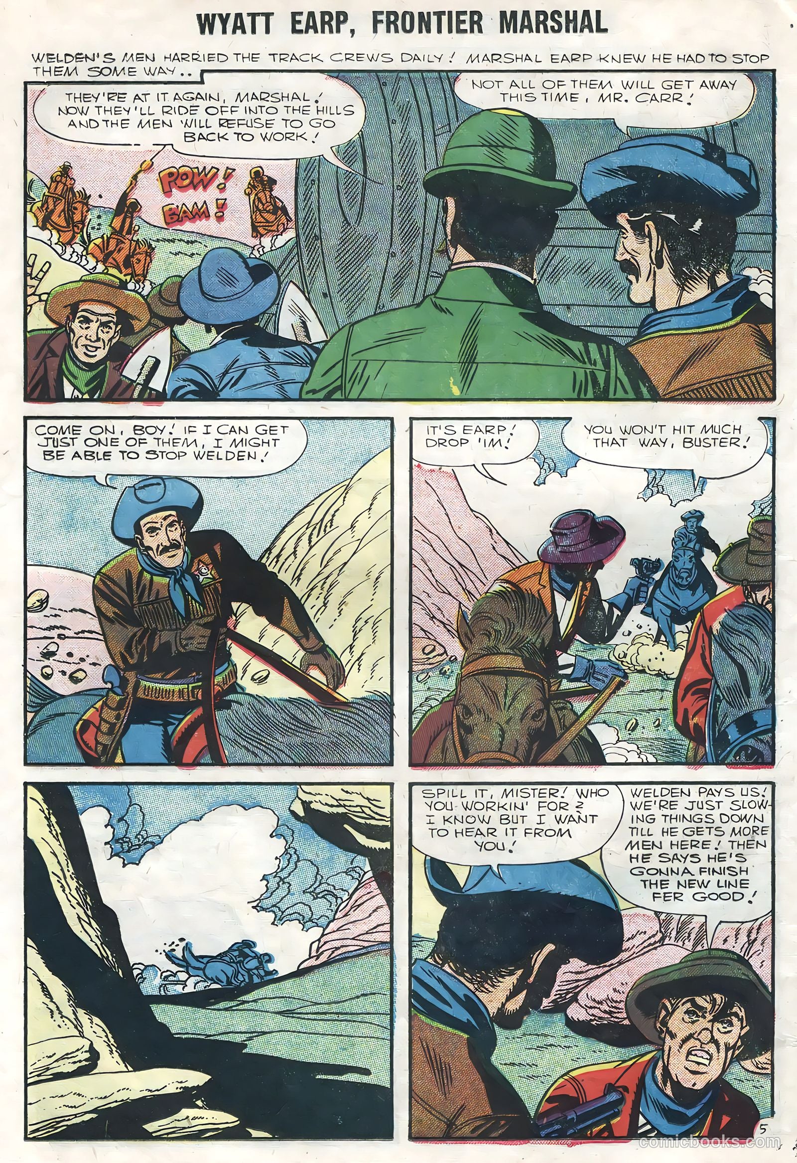 Wyatt Earp, Frontier Marshal #14 (1956) — page 14 of 36