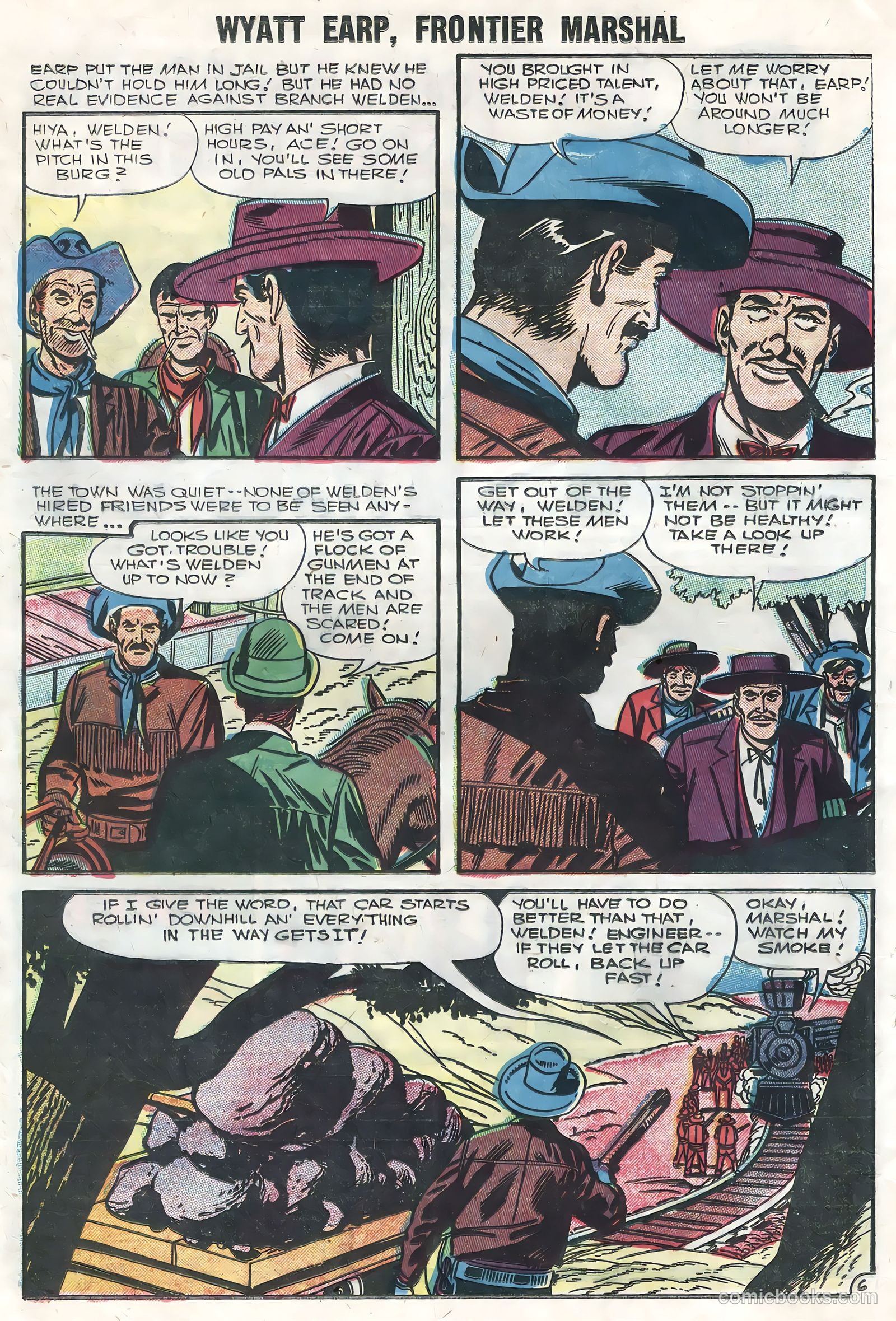 Wyatt Earp, Frontier Marshal #14 (1956) — page 16 of 36