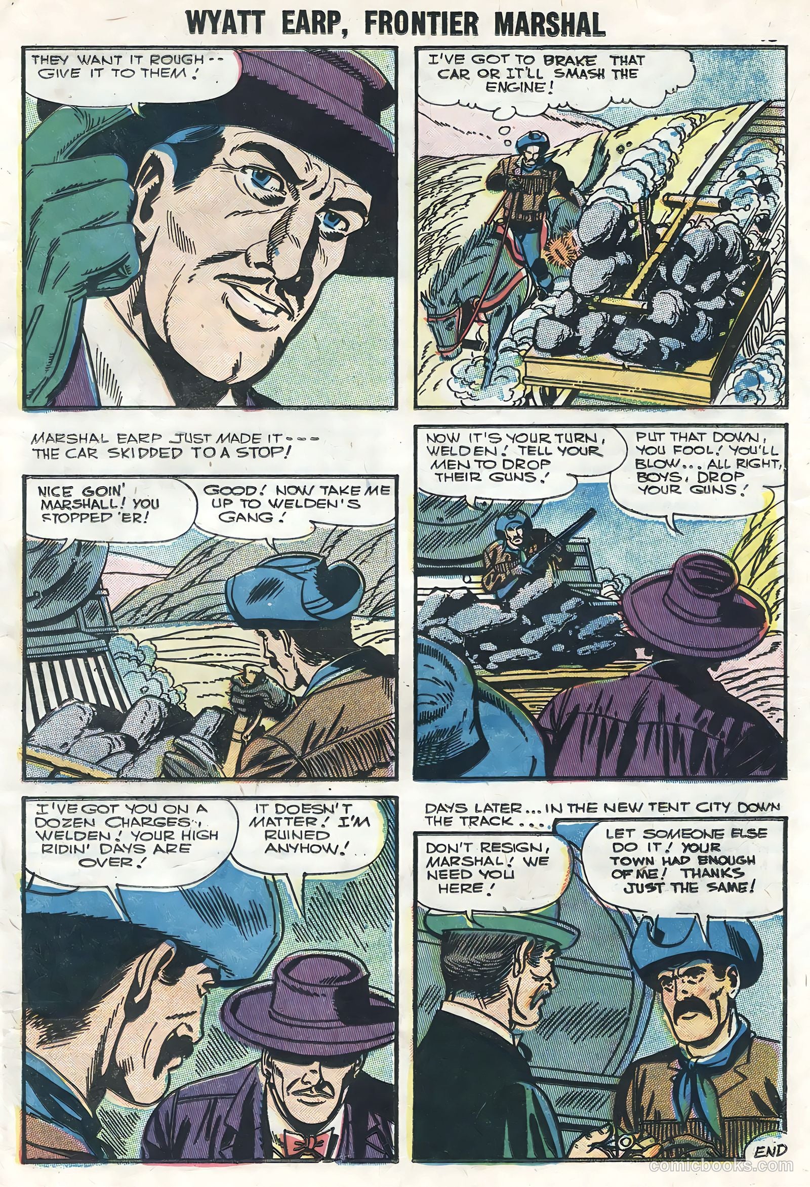 Wyatt Earp, Frontier Marshal #14 (1956) — page 17 of 36