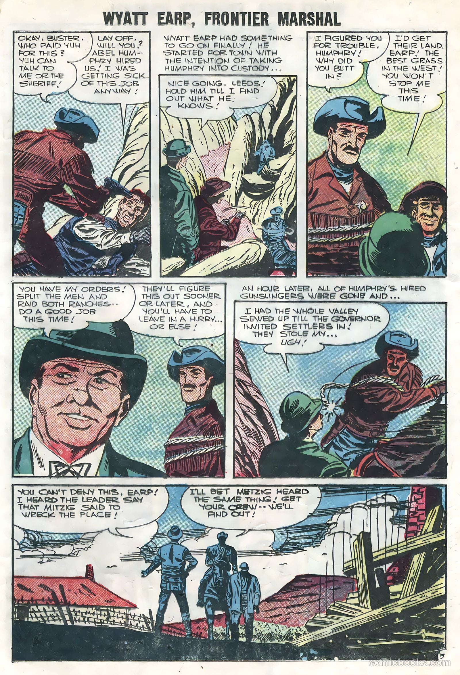 Wyatt Earp, Frontier Marshal #14 (1956) — page 25 of 36