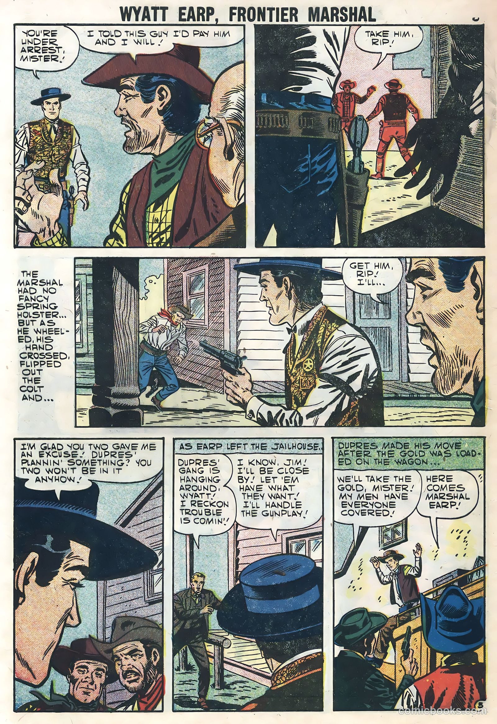 Wyatt Earp, Frontier Marshal #18 (1957) — page 8 of 36