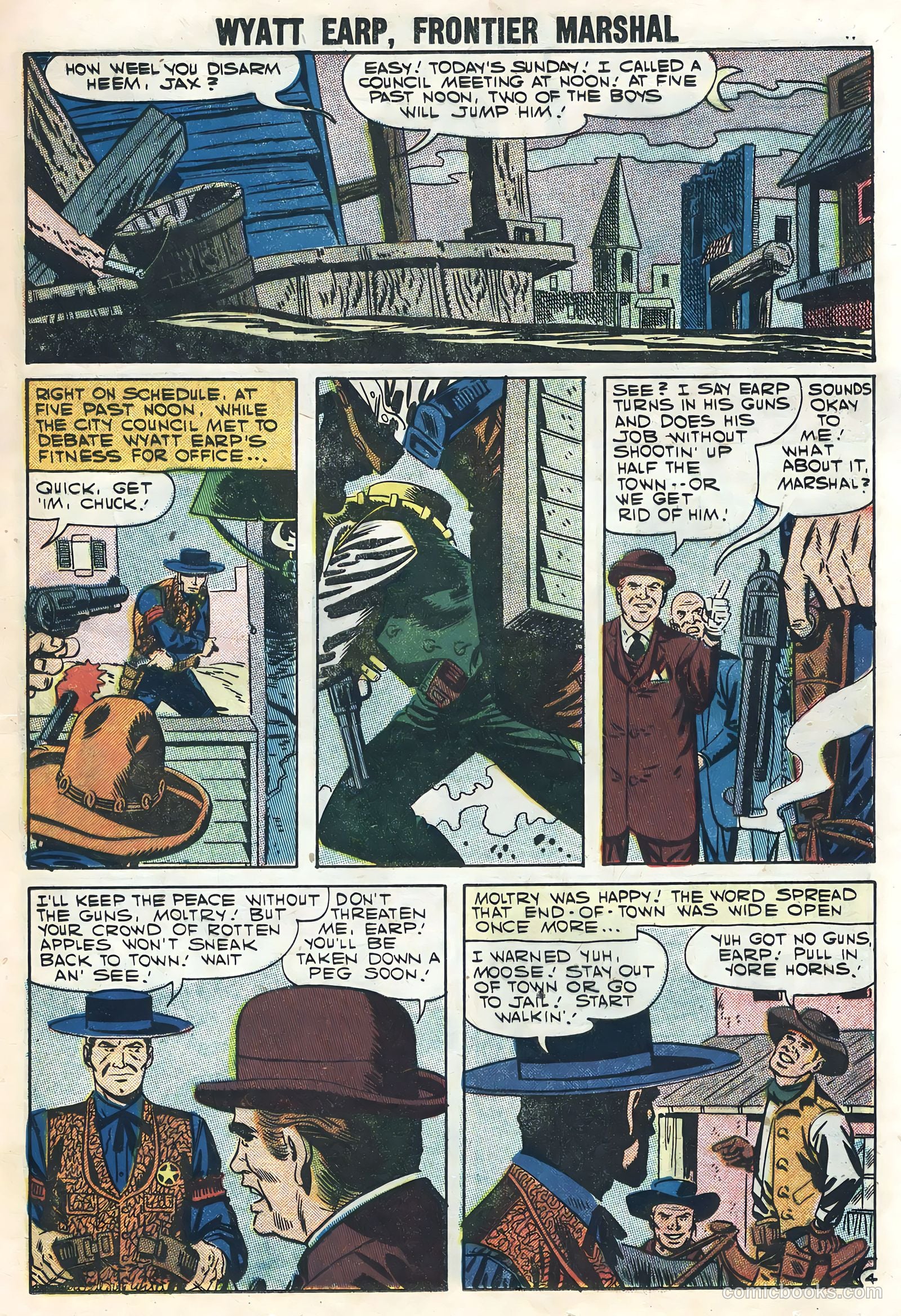 Wyatt Earp, Frontier Marshal #18 (1957) — page 13 of 36