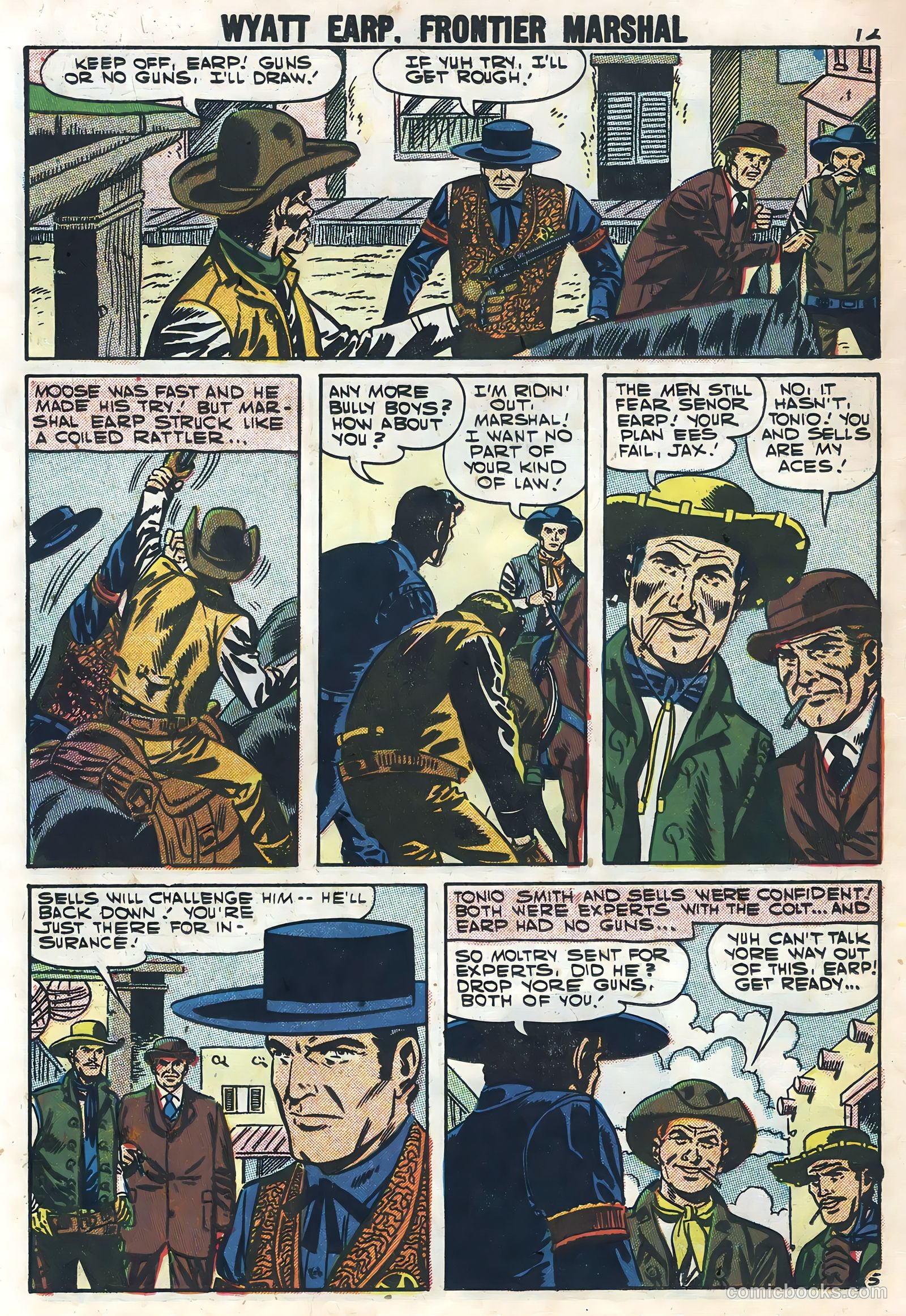 Wyatt Earp, Frontier Marshal #18 (1957) — page 14 of 36