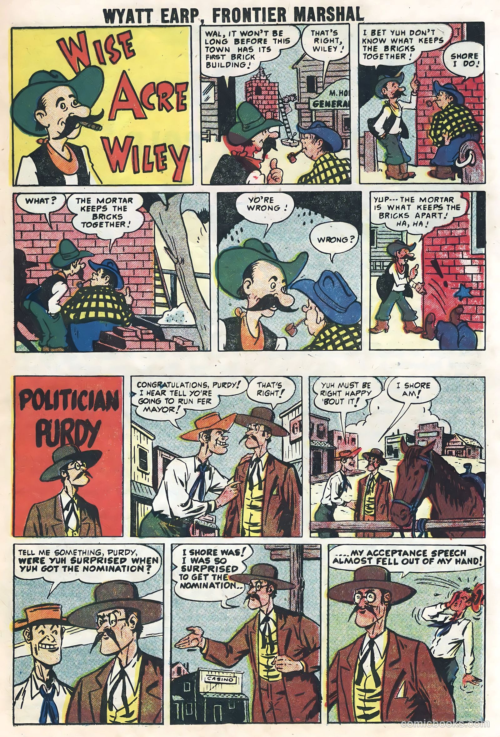 Wyatt Earp, Frontier Marshal #18 (1957) — page 17 of 36