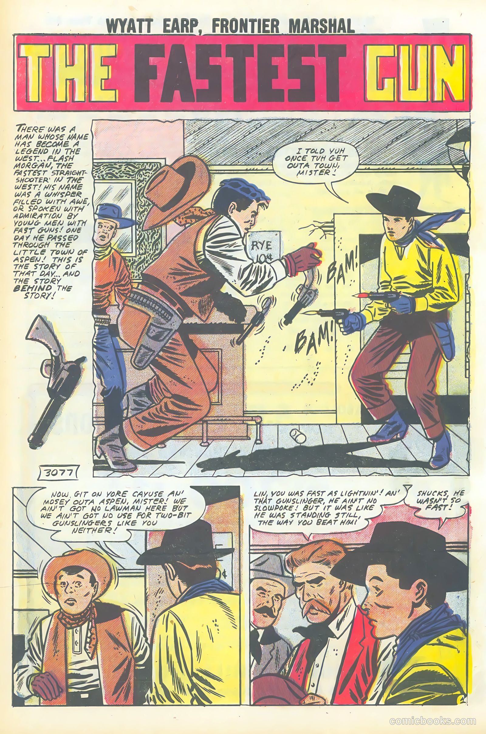 Wyatt Earp, Frontier Marshal #20 (1958) — page 54 of 68