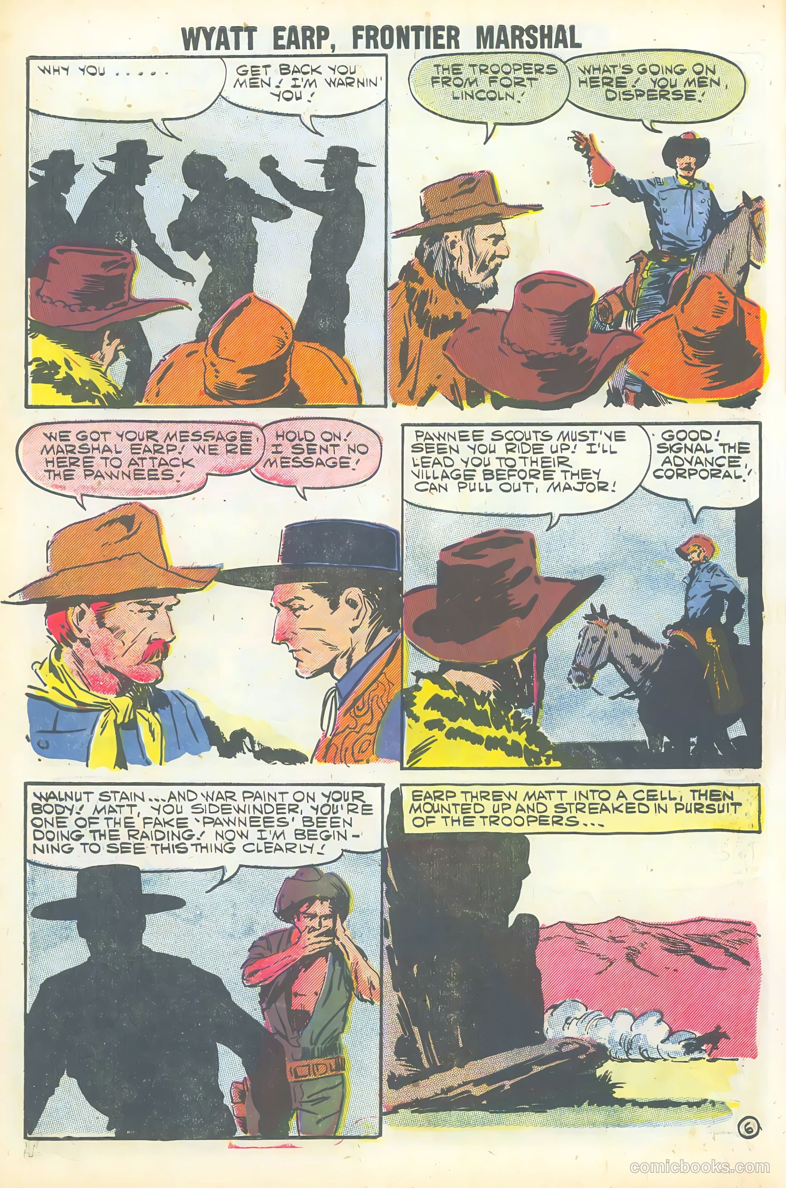 Wyatt Earp, Frontier Marshal #20 (1958) — page 64 of 68