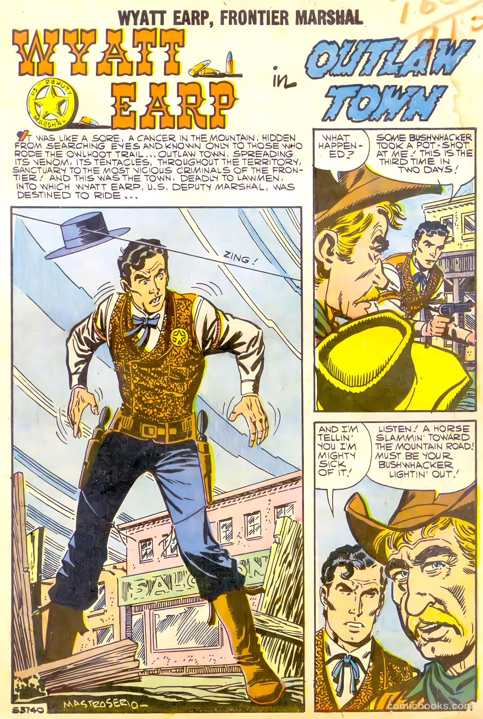 Wyatt Earp, Frontier Marshal #22 (1958) — page 3 of 36