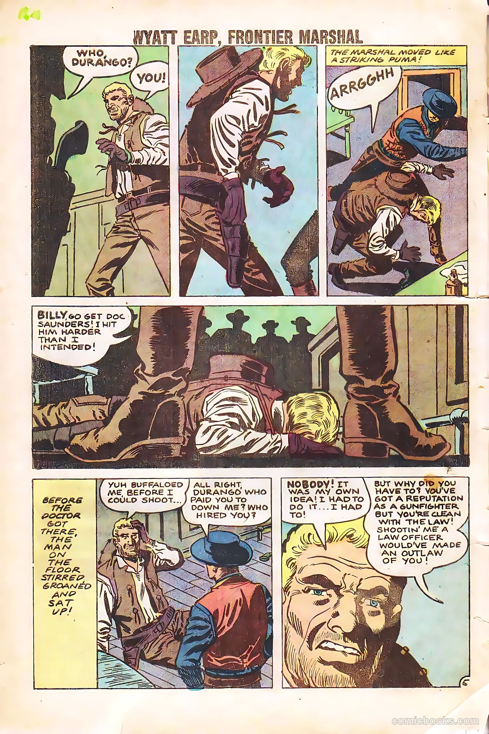 Wyatt Earp, Frontier Marshal #23 (1959) — page 32 of 36
