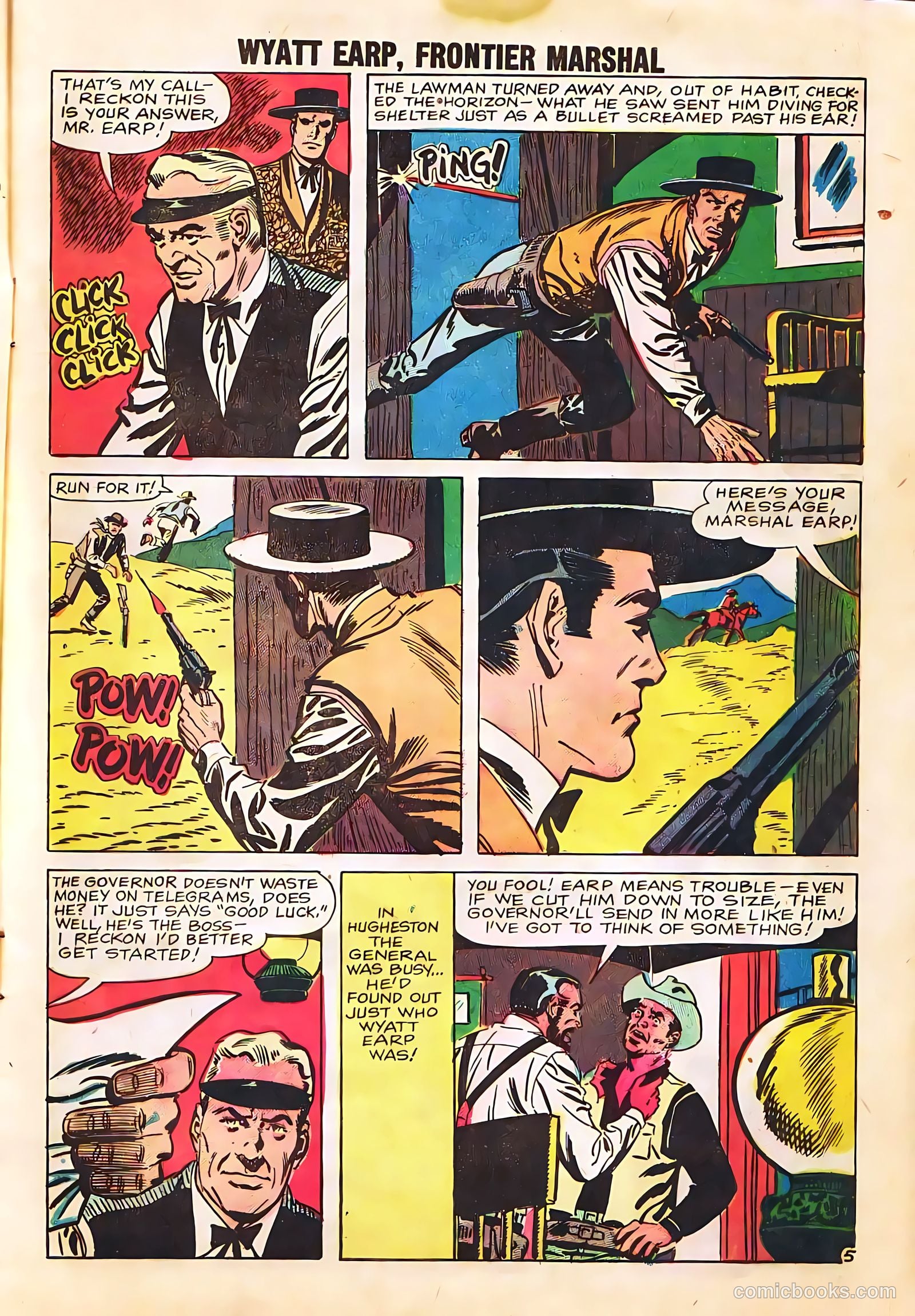 Wyatt Earp, Frontier Marshal #24 (1959) — page 9 of 36