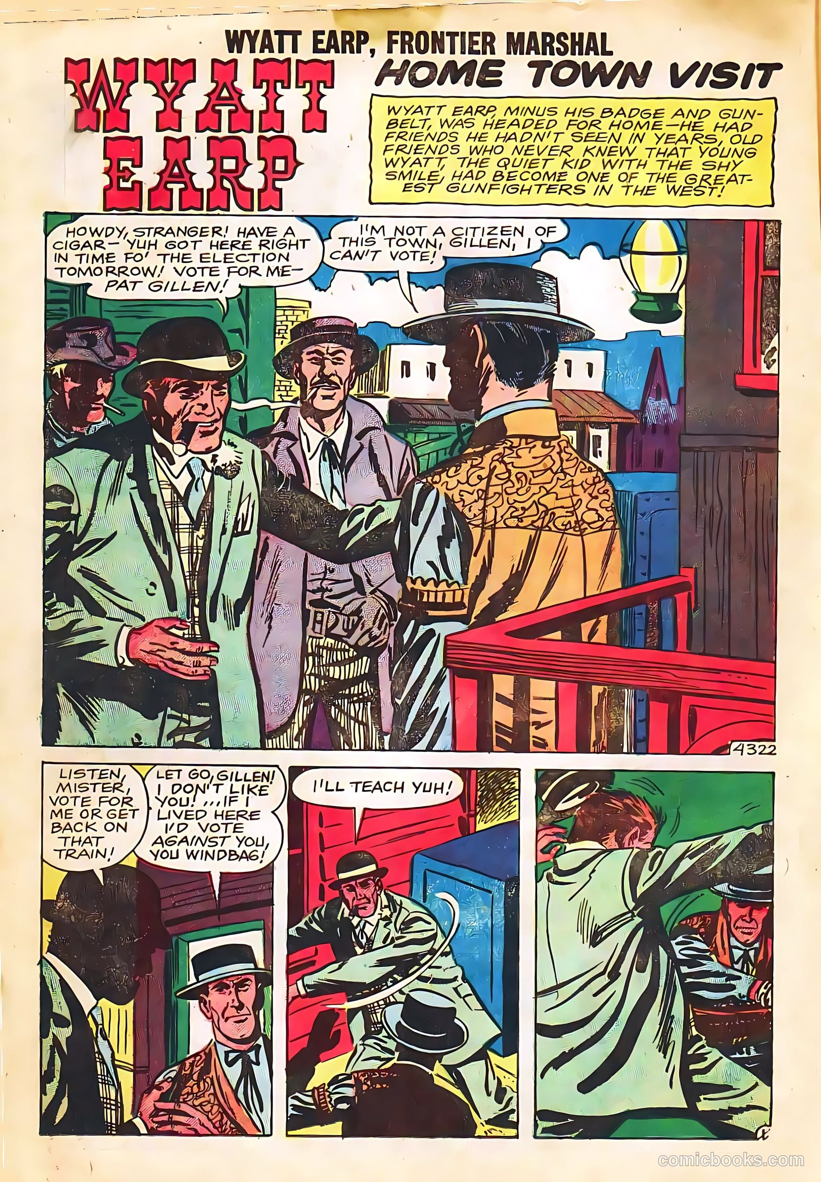 Wyatt Earp, Frontier Marshal #24 (1959) — page 14 of 36