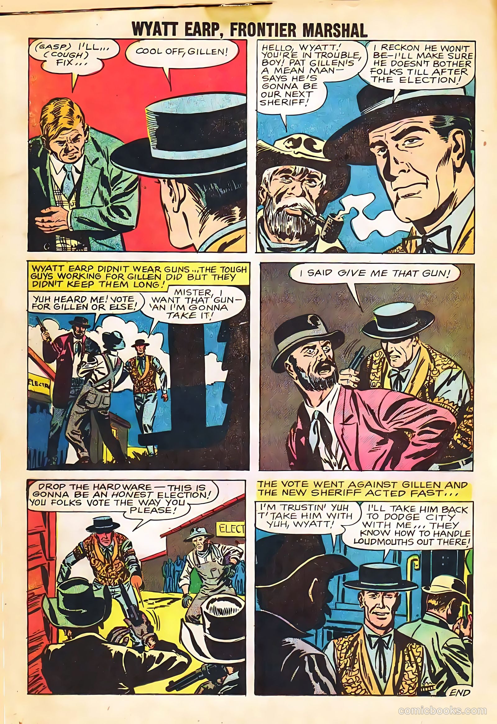 Wyatt Earp, Frontier Marshal #24 (1959) — page 16 of 36
