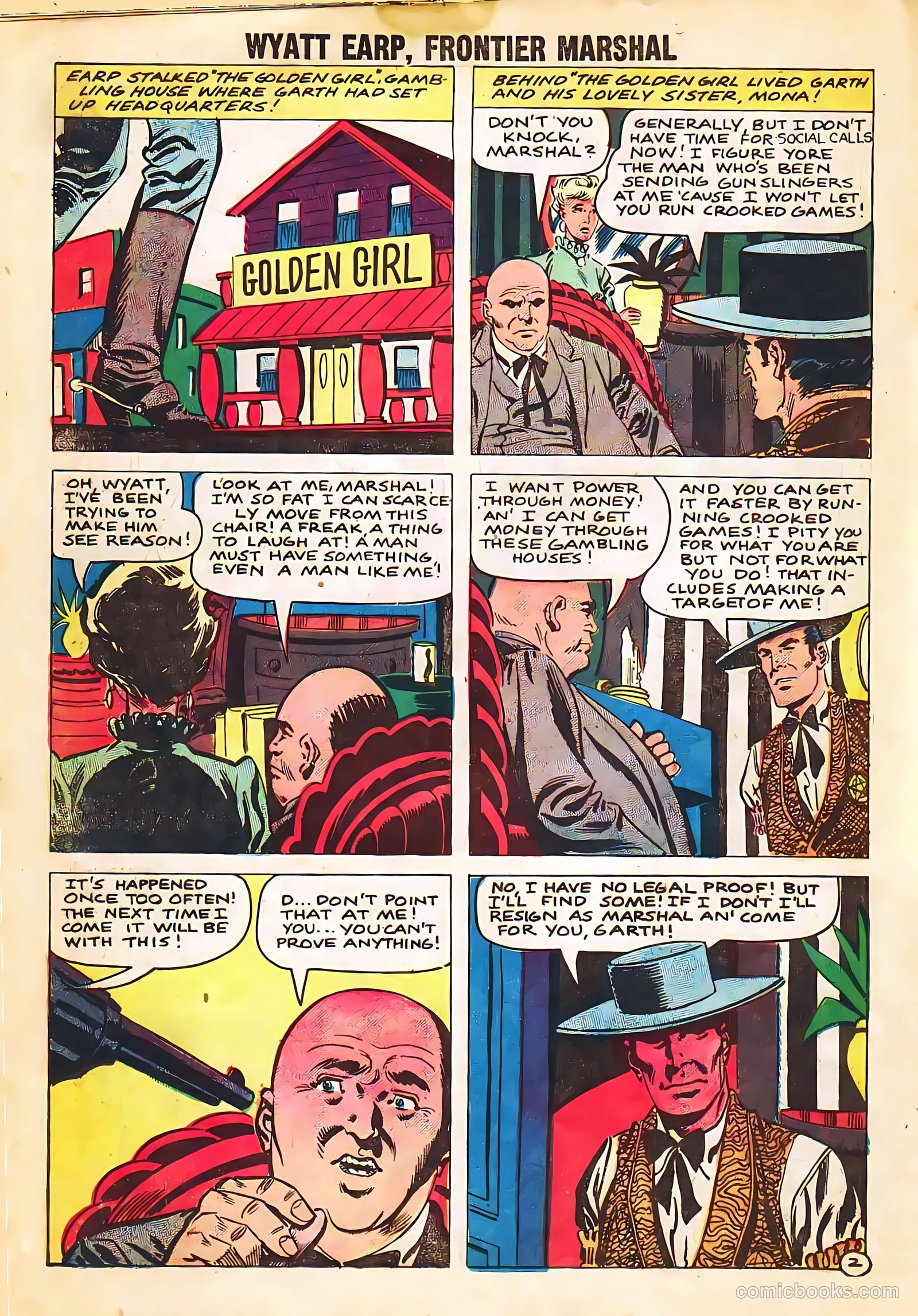 Wyatt Earp, Frontier Marshal #24 (1959) — page 18 of 36