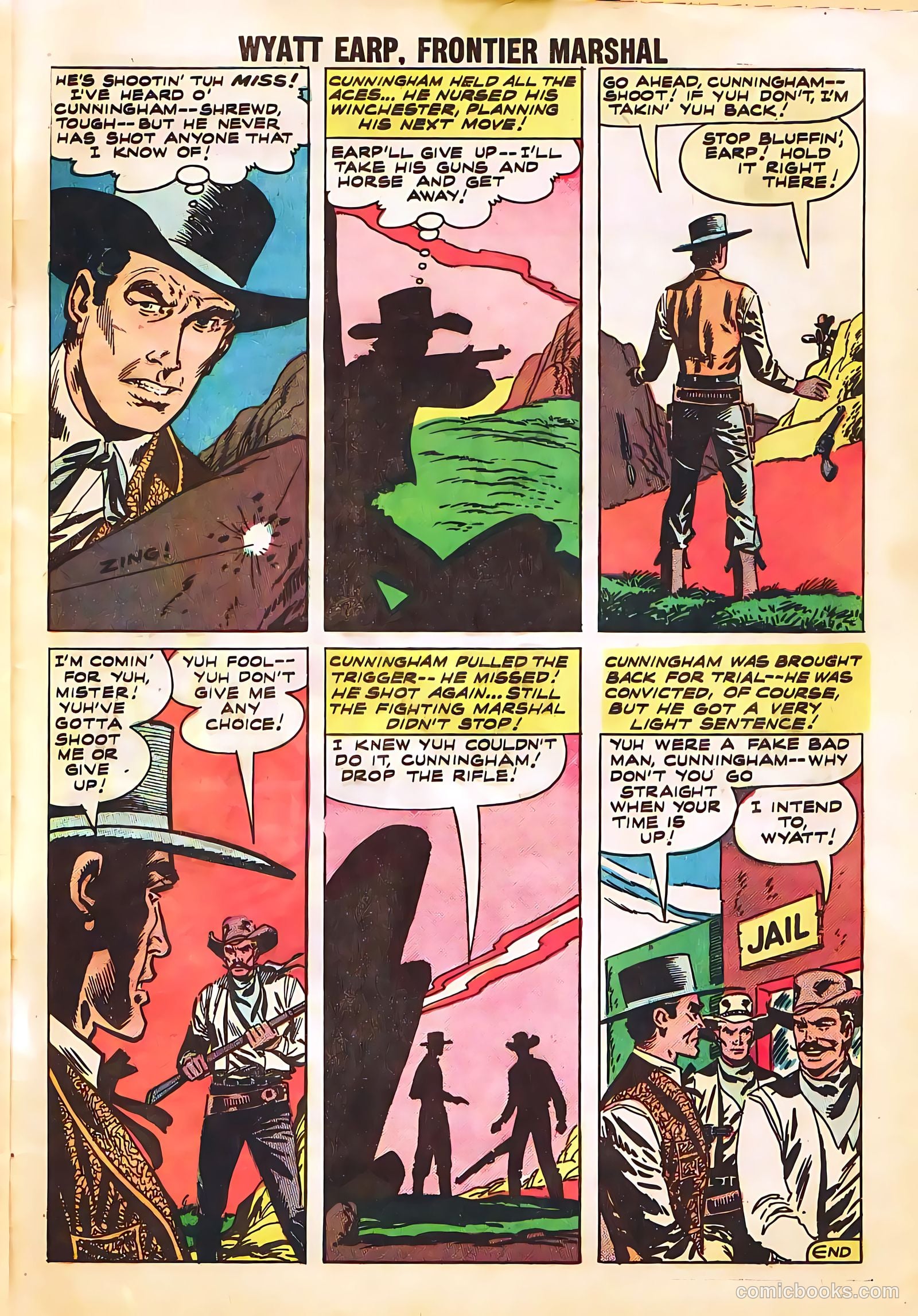 Wyatt Earp, Frontier Marshal #24 (1959) — page 33 of 36