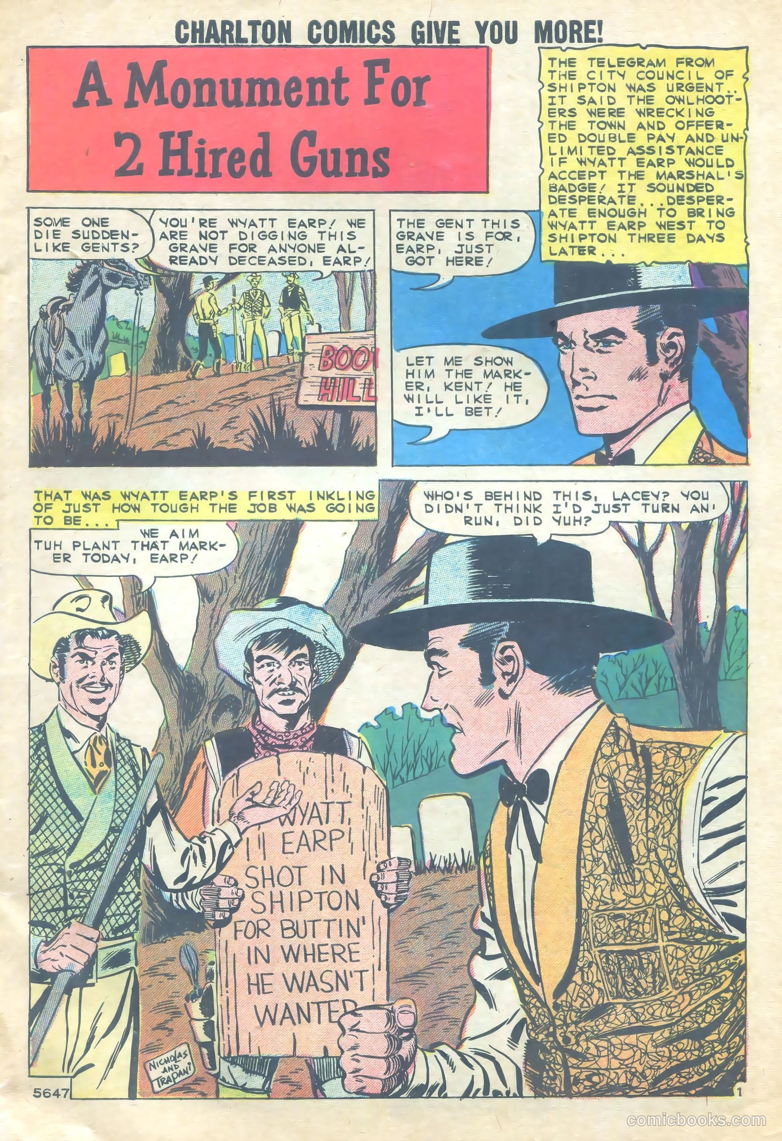 Wyatt Earp, Frontier Marshal #28 (1960) — page 3 of 36