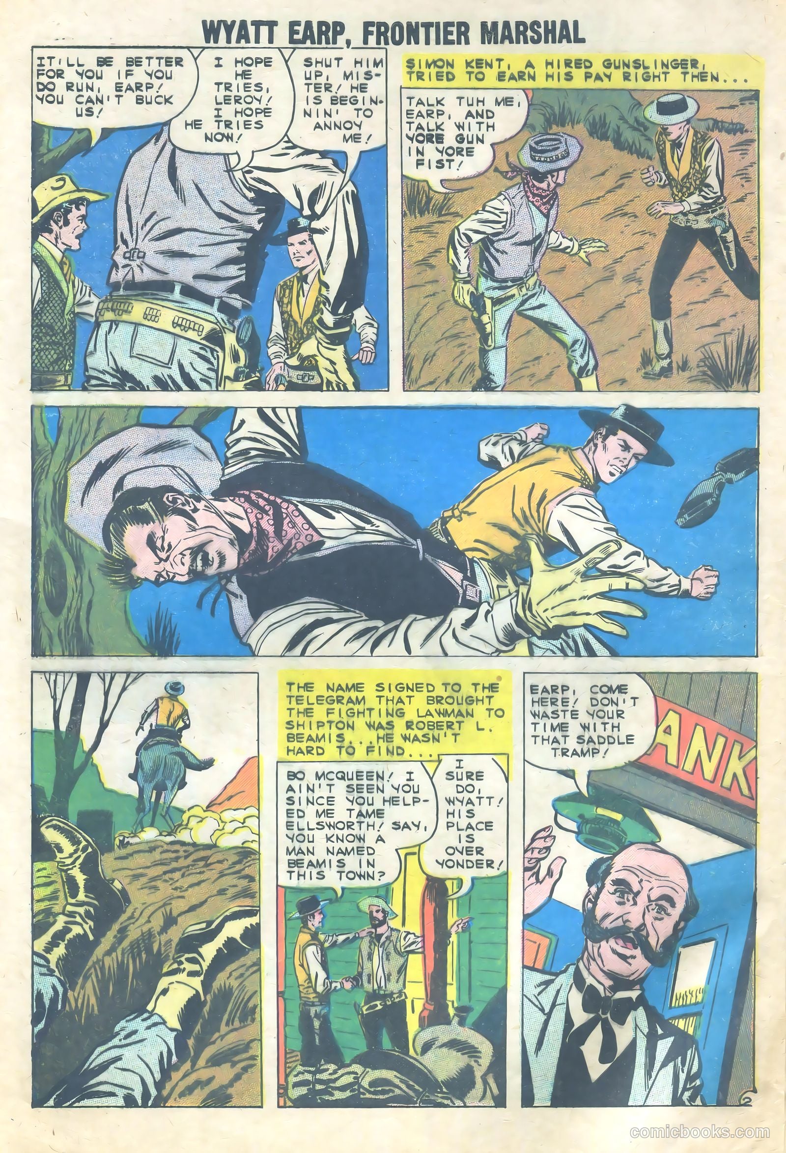 Wyatt Earp, Frontier Marshal #28 (1960) — page 4 of 36