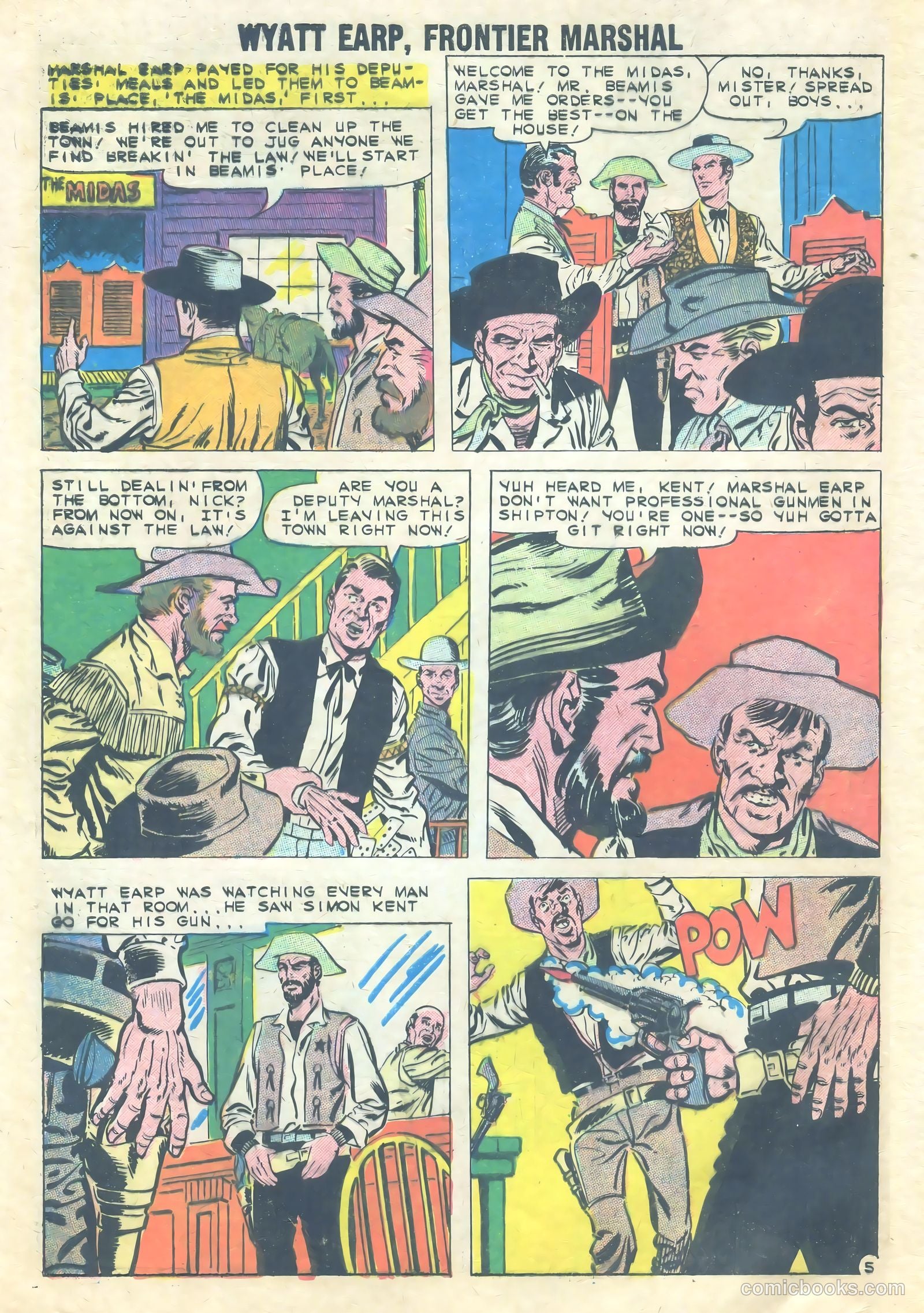 Wyatt Earp, Frontier Marshal #28 (1960) — page 8 of 36
