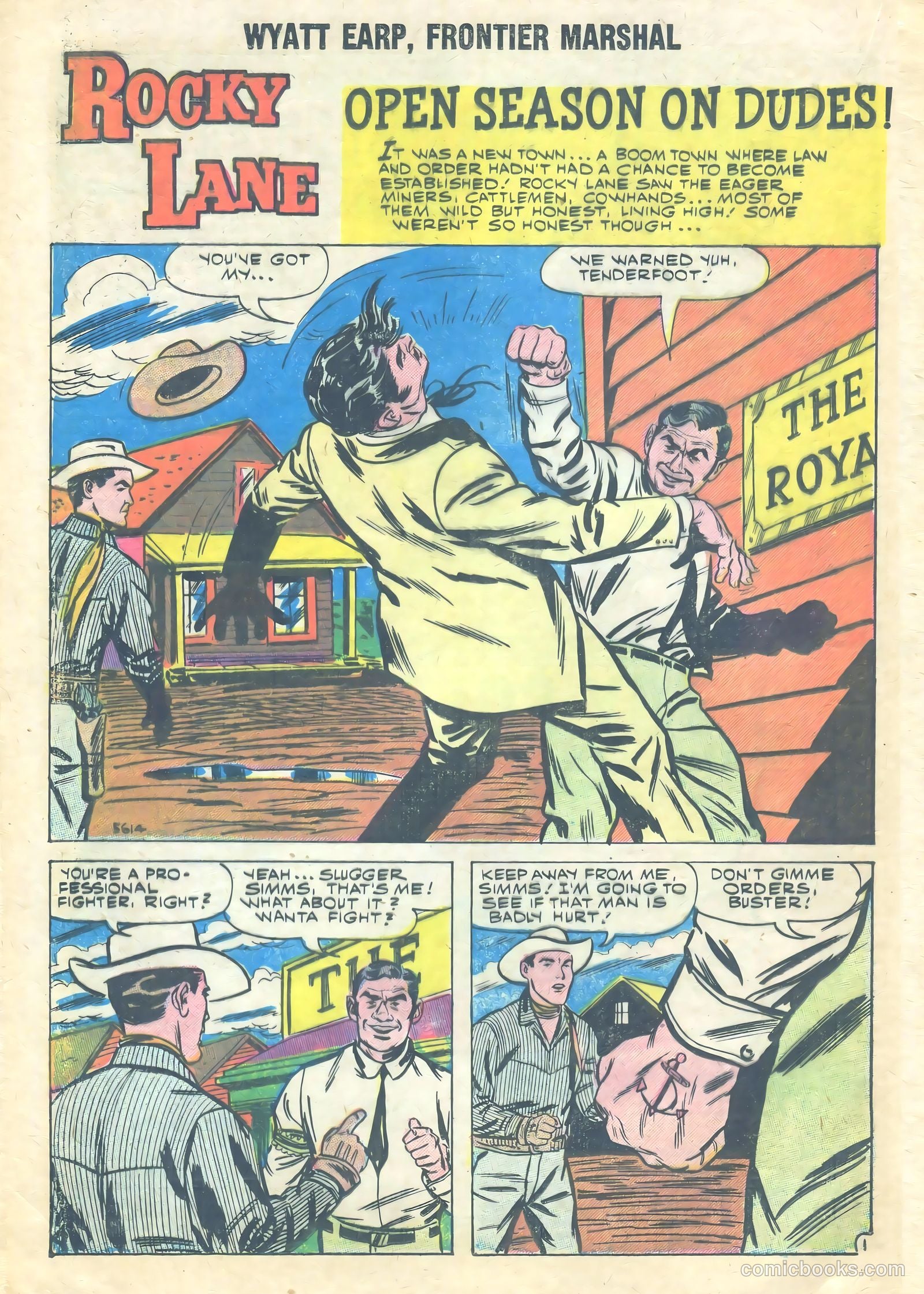 Wyatt Earp, Frontier Marshal #28 (1960) — page 16 of 36