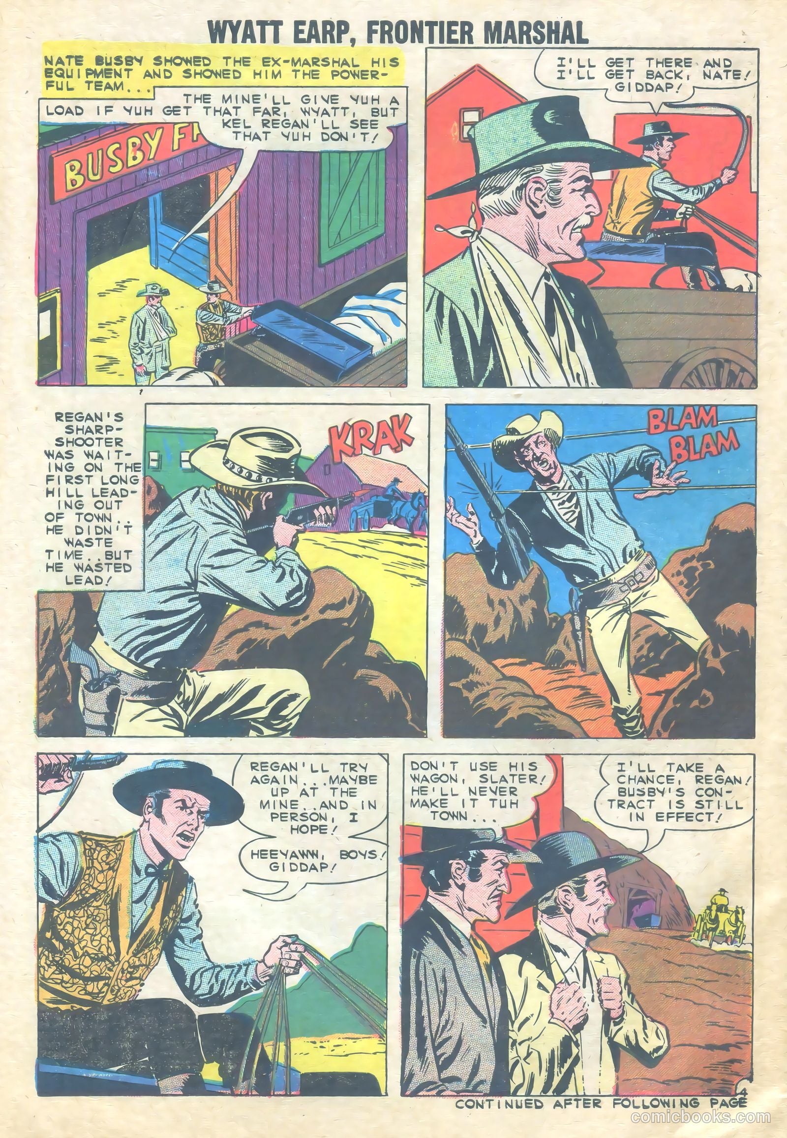Wyatt Earp, Frontier Marshal #28 (1960) — page 30 of 36