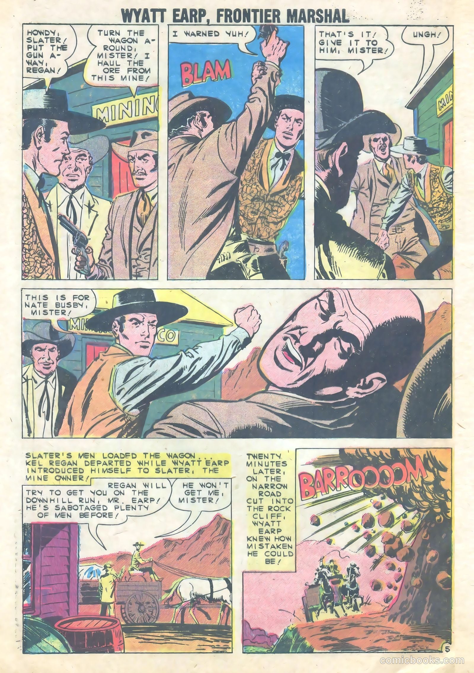 Wyatt Earp, Frontier Marshal #28 (1960) — page 32 of 36
