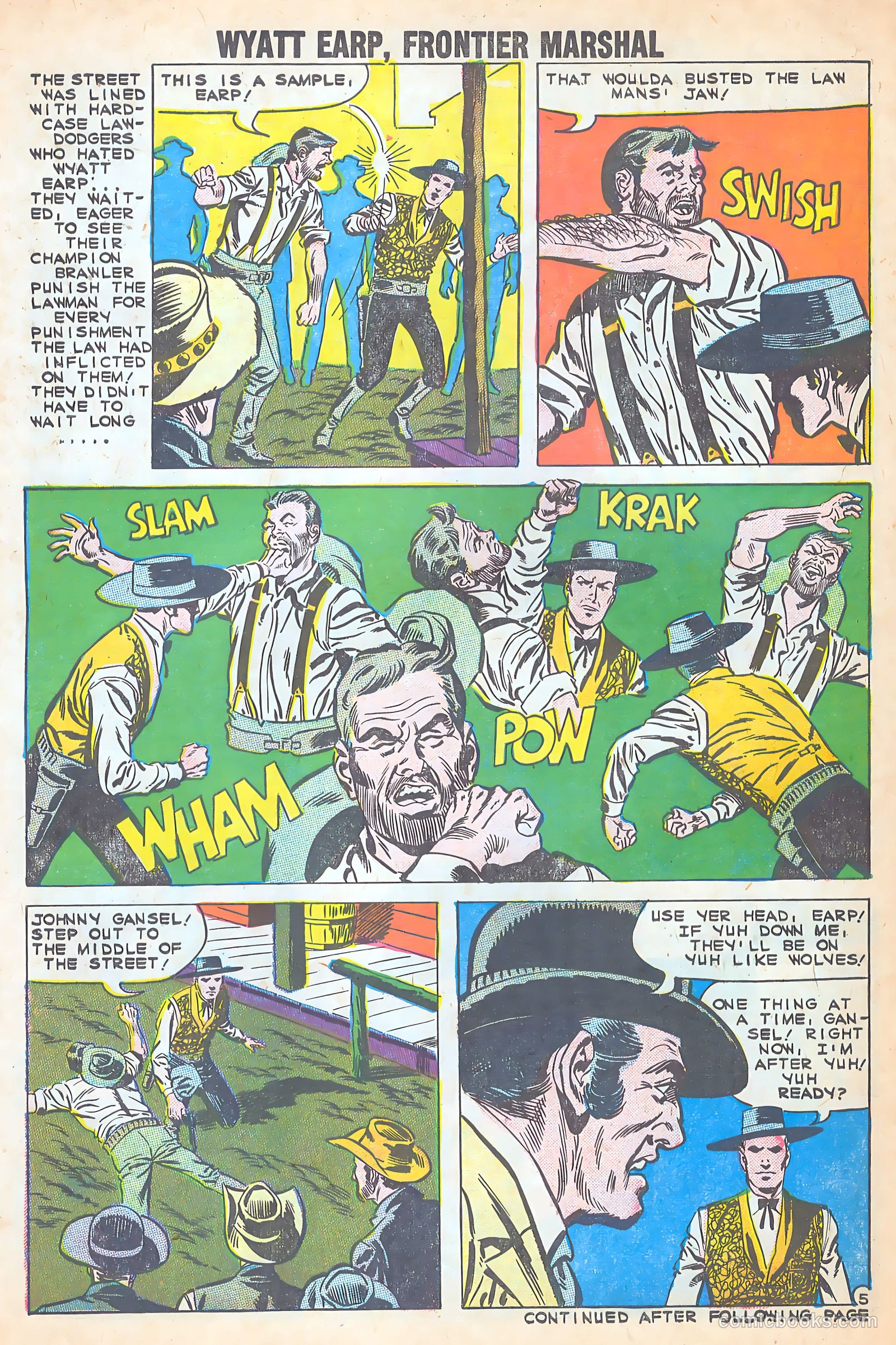 Wyatt Earp, Frontier Marshal #29 (1960) — page 30 of 37