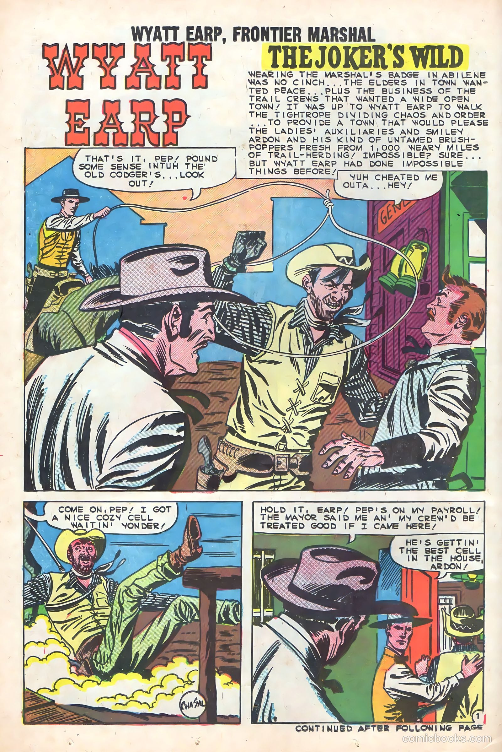 Wyatt Earp, Frontier Marshal #32 (1960) — page 14 of 36