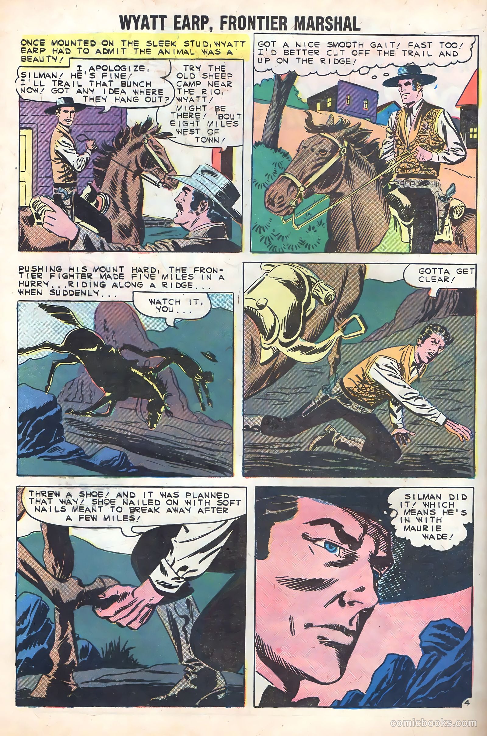 Wyatt Earp, Frontier Marshal #32 (1960) — page 32 of 36