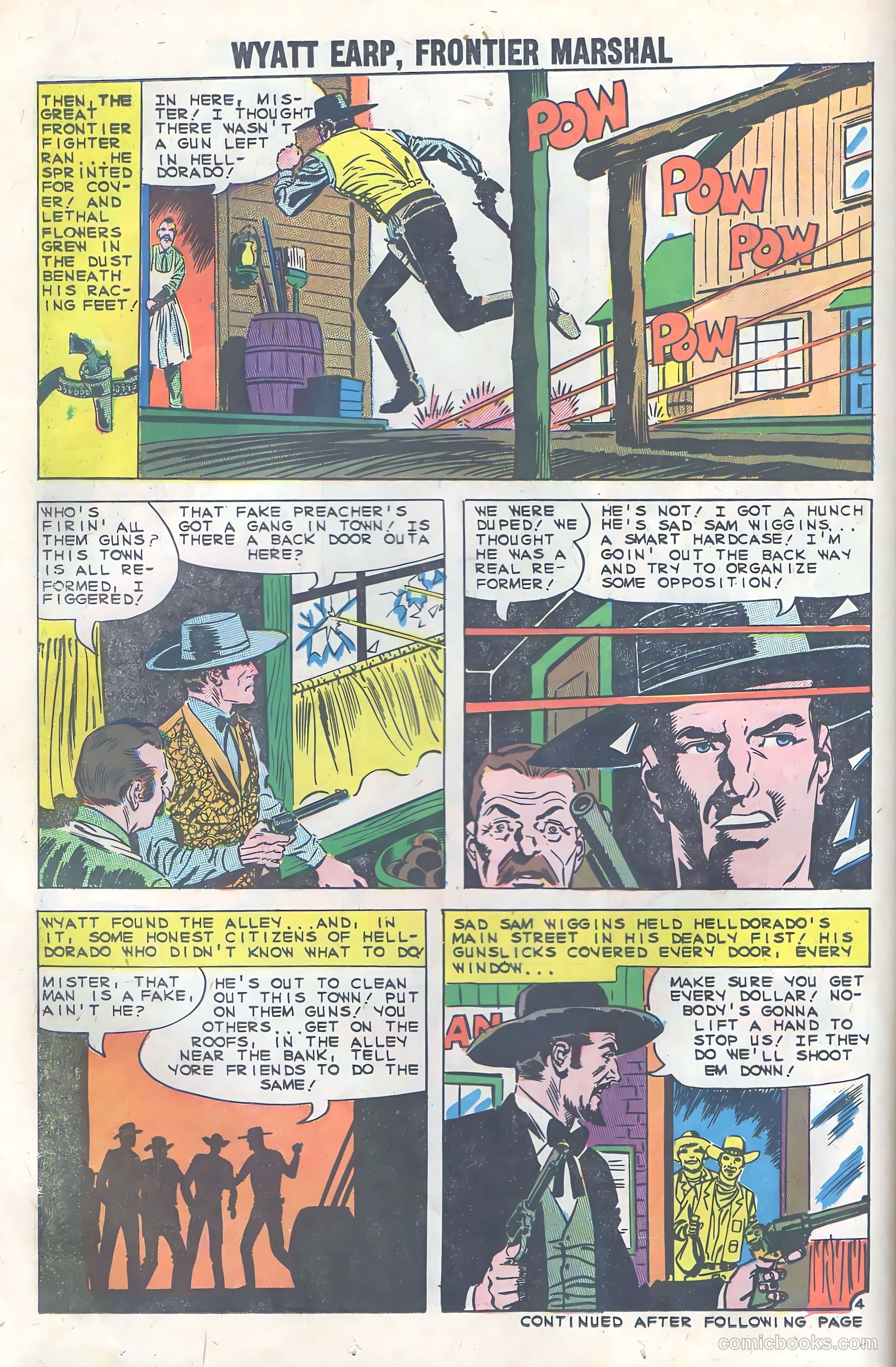 Wyatt Earp, Frontier Marshal #33 (1960) — page 14 of 36
