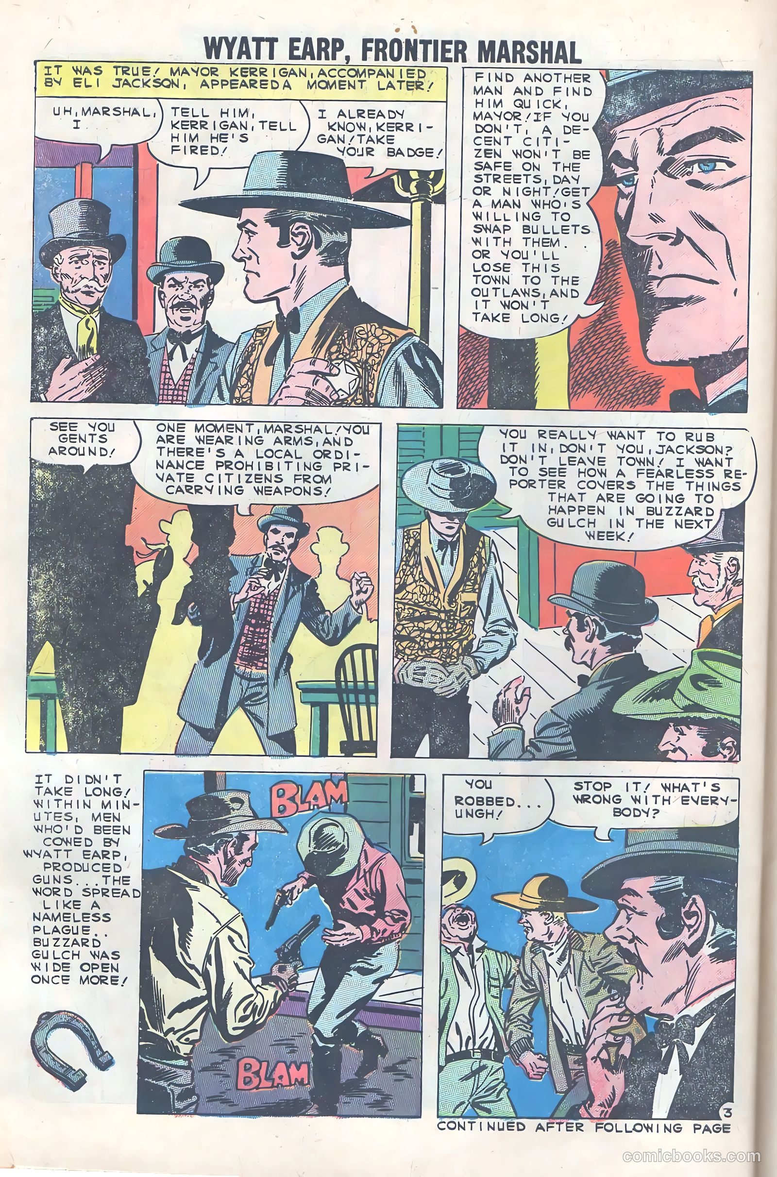 Wyatt Earp, Frontier Marshal #33 (1960) — page 30 of 36