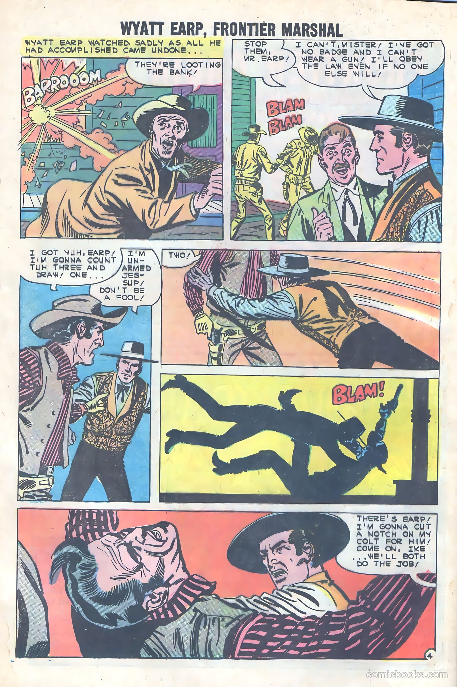 Wyatt Earp, Frontier Marshal #33 (1960) — page 32 of 36