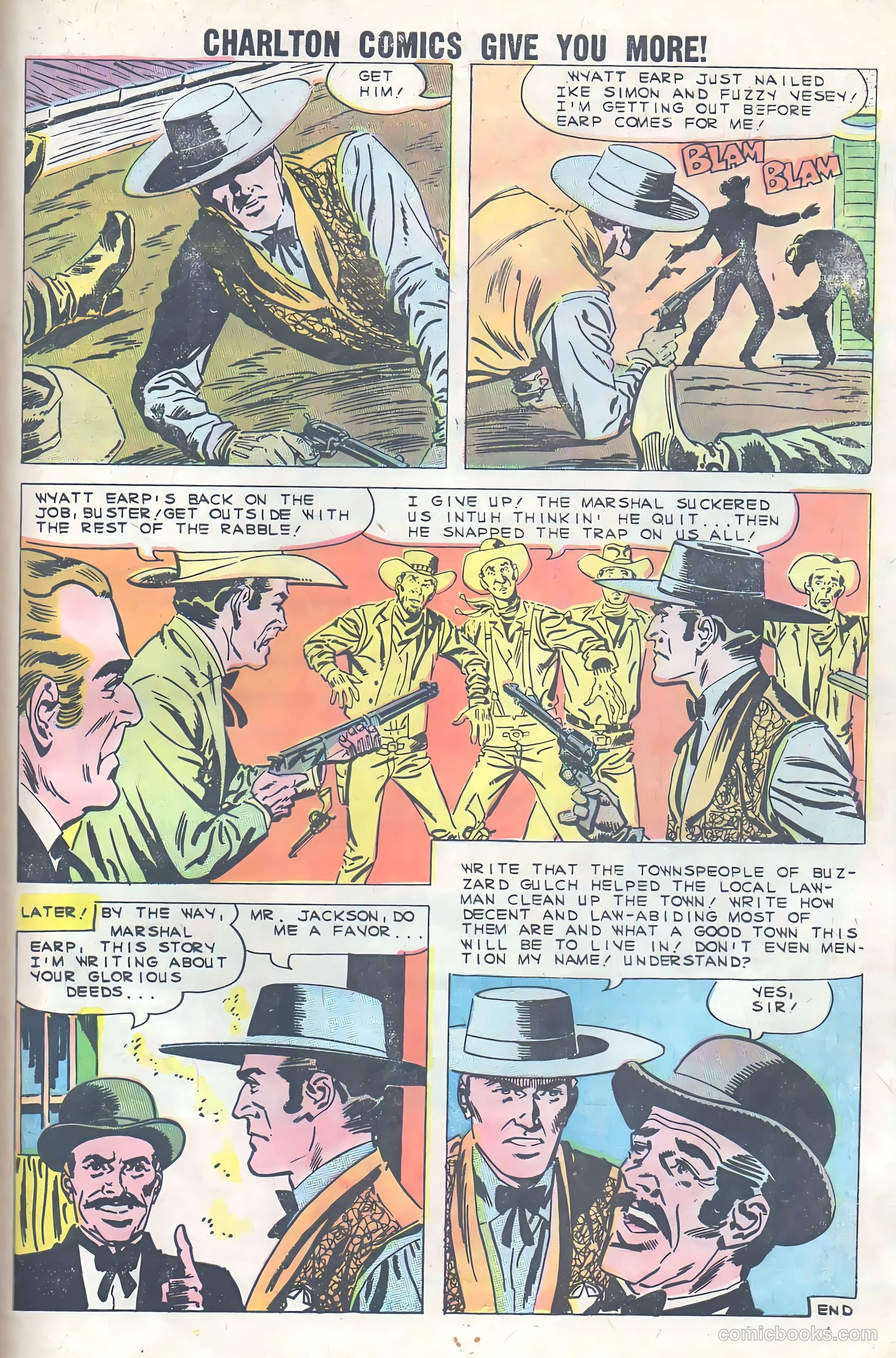 Wyatt Earp, Frontier Marshal #33 (1960) — page 33 of 36