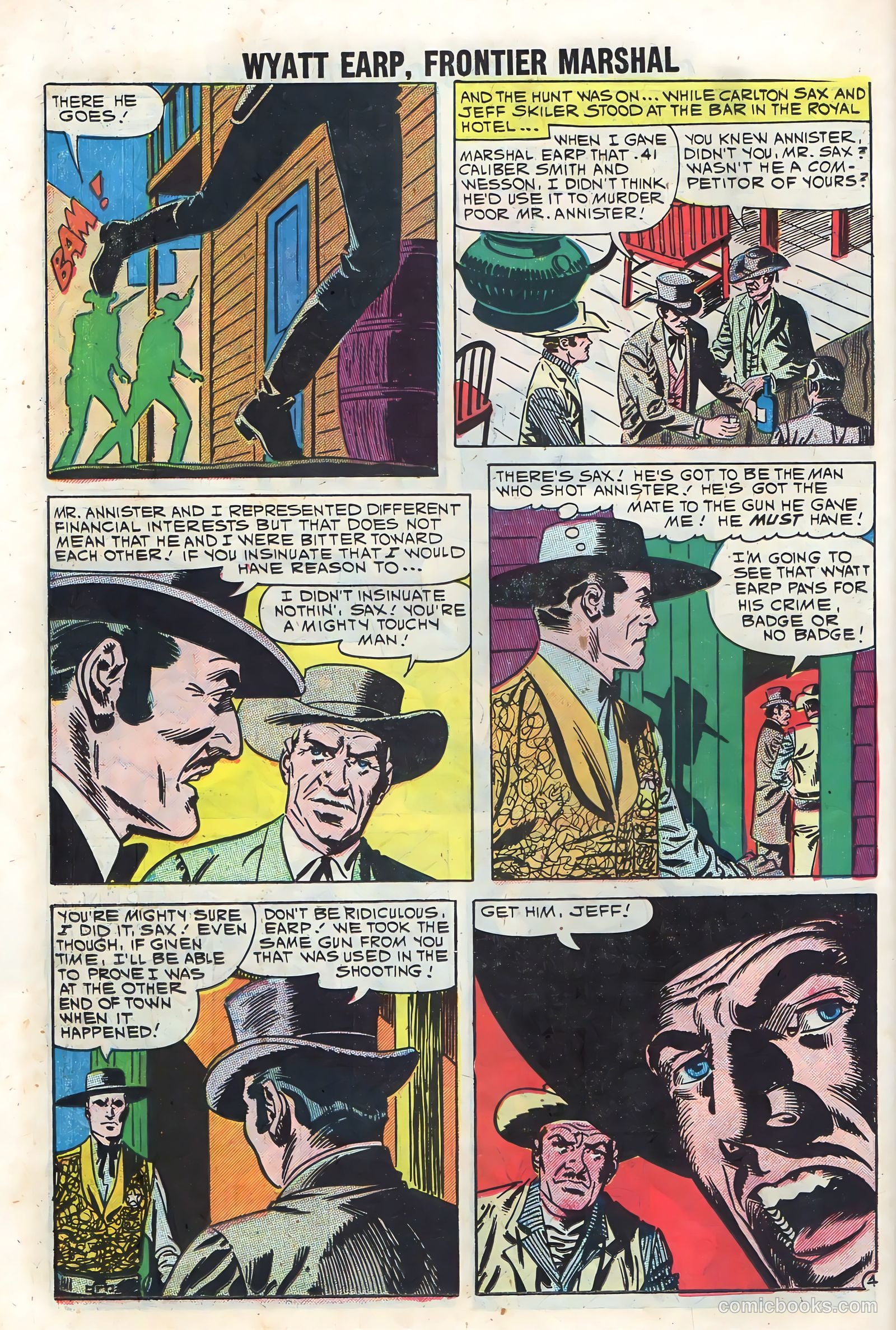 Wyatt Earp, Frontier Marshal #34 (1960) — page 26 of 36