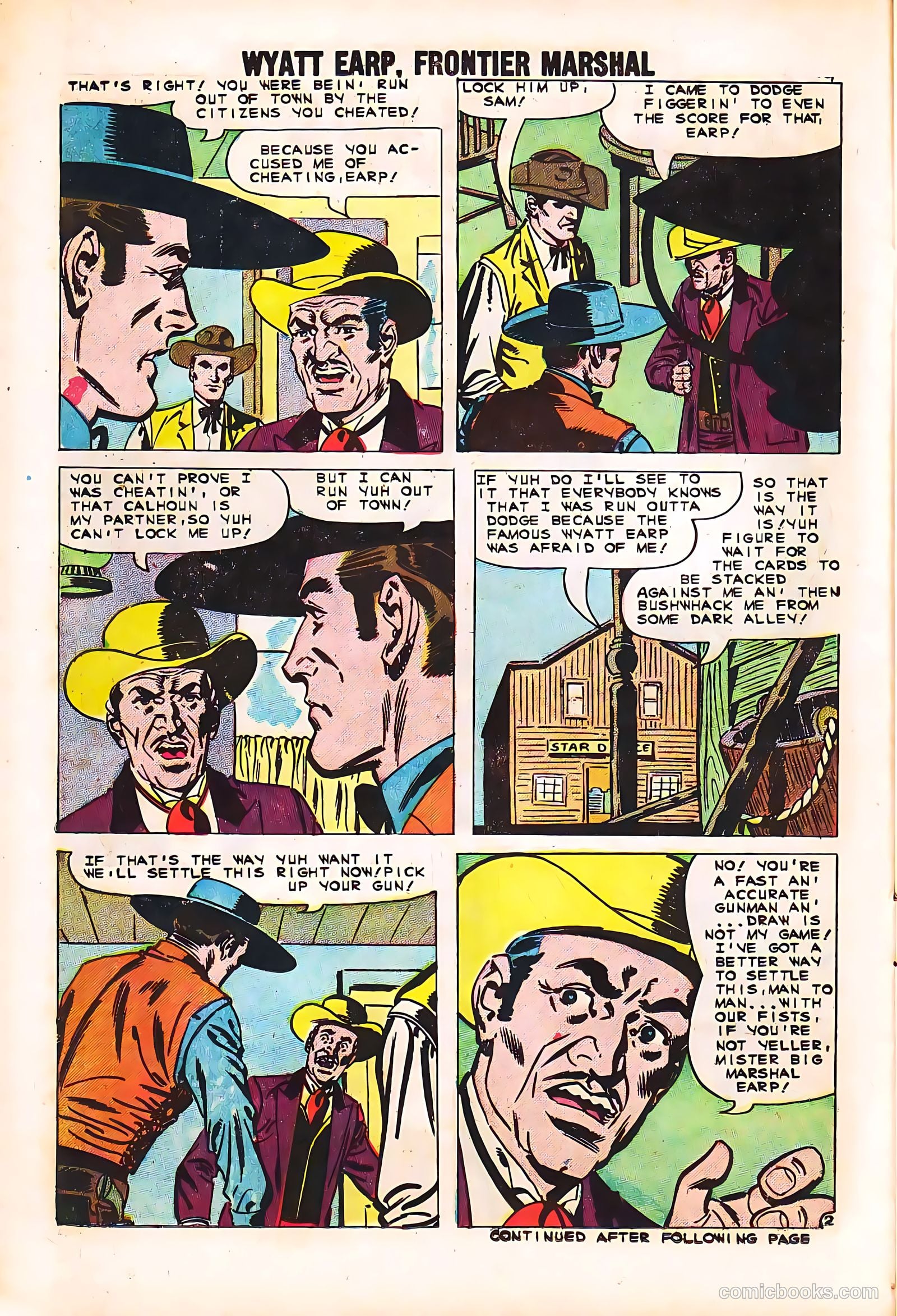 Wyatt Earp, Frontier Marshal #35 (1963) — page 14 of 36