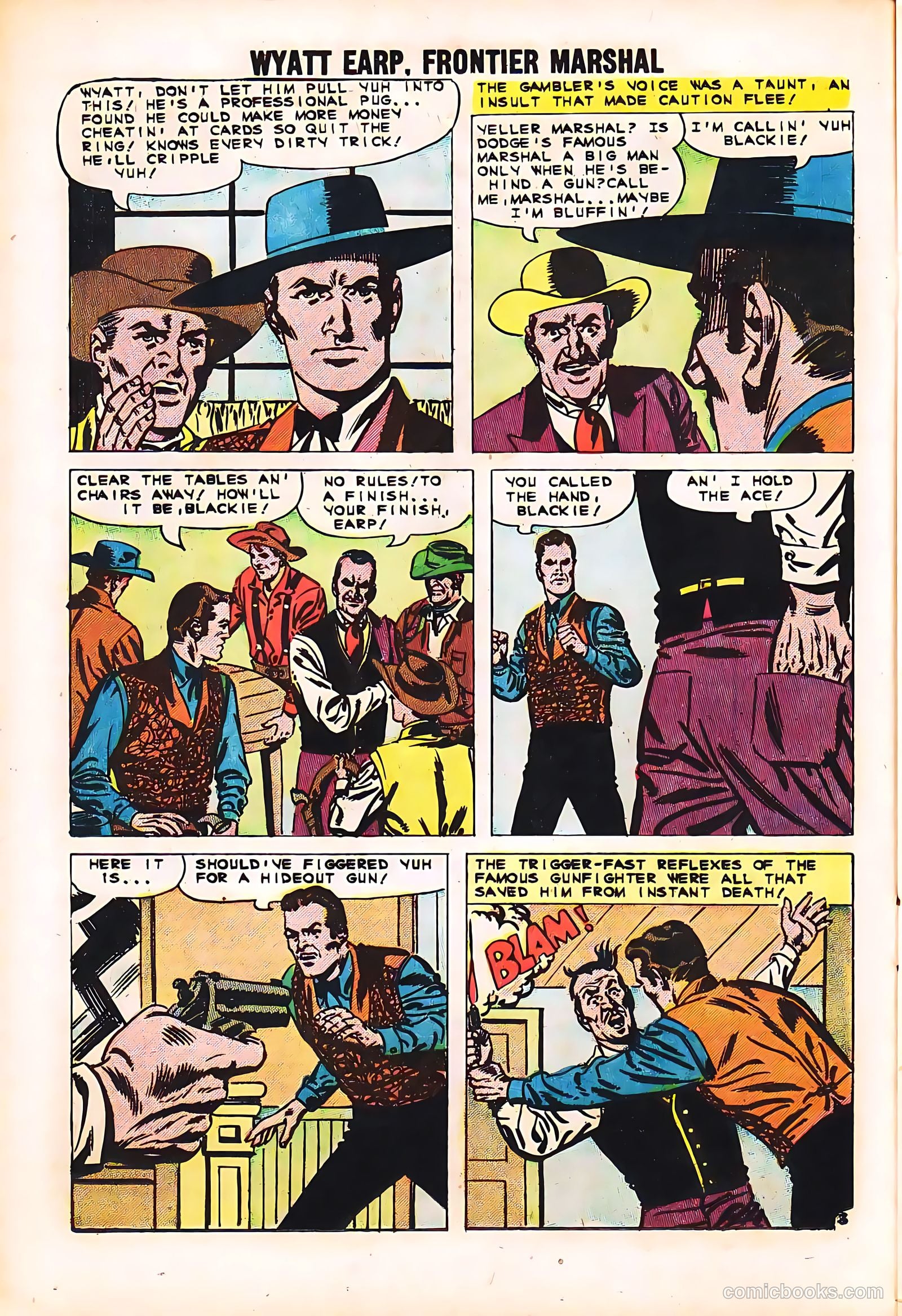 Wyatt Earp, Frontier Marshal #35 (1963) — page 16 of 36