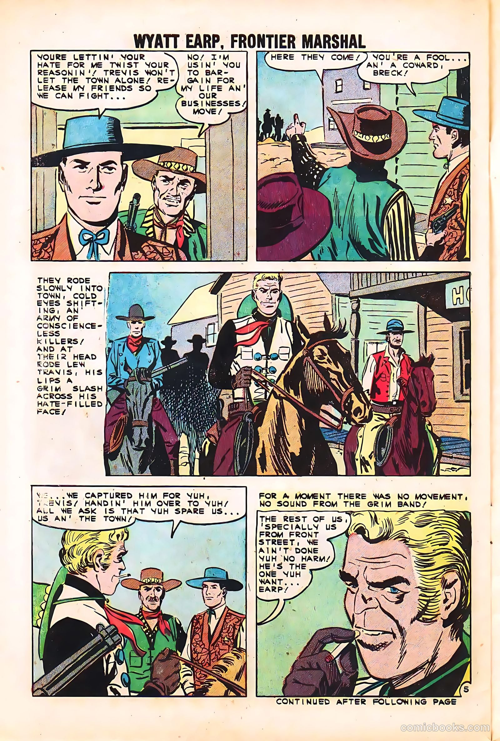 Wyatt Earp, Frontier Marshal #35 (1963) — page 30 of 36